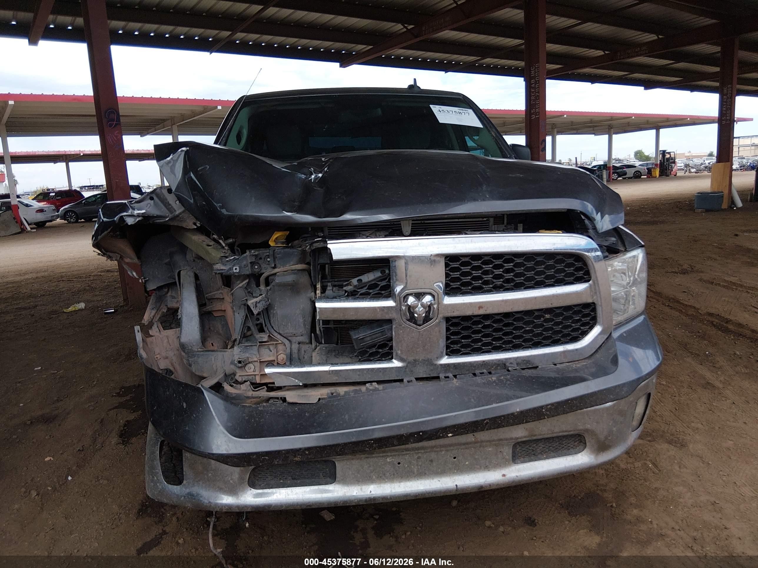 2021 Ram 1500 Classic Tradesman  4x4 5'7 Box Gray vin: 3C6RR7KT5MG665319