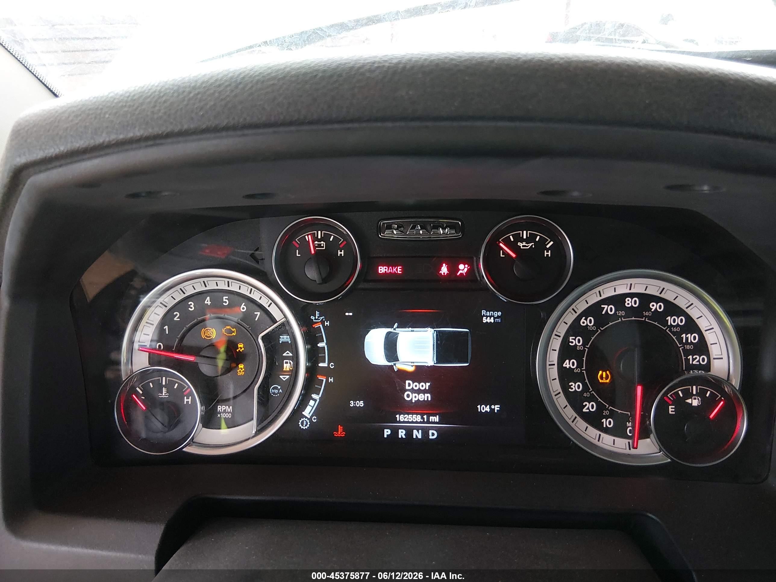 2021 Ram 1500 Classic Tradesman  4x4 5'7 Box Gray vin: 3C6RR7KT5MG665319