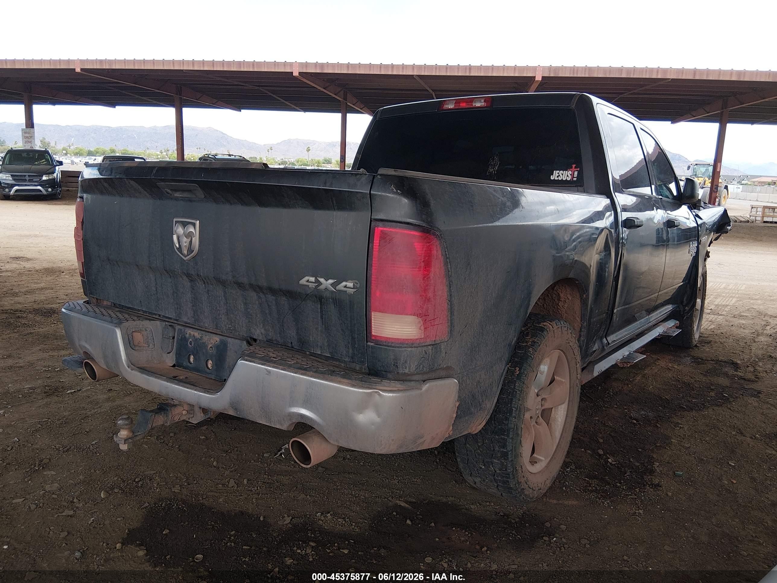 2021 Ram 1500 Classic Tradesman  4x4 5'7 Box Gray vin: 3C6RR7KT5MG665319