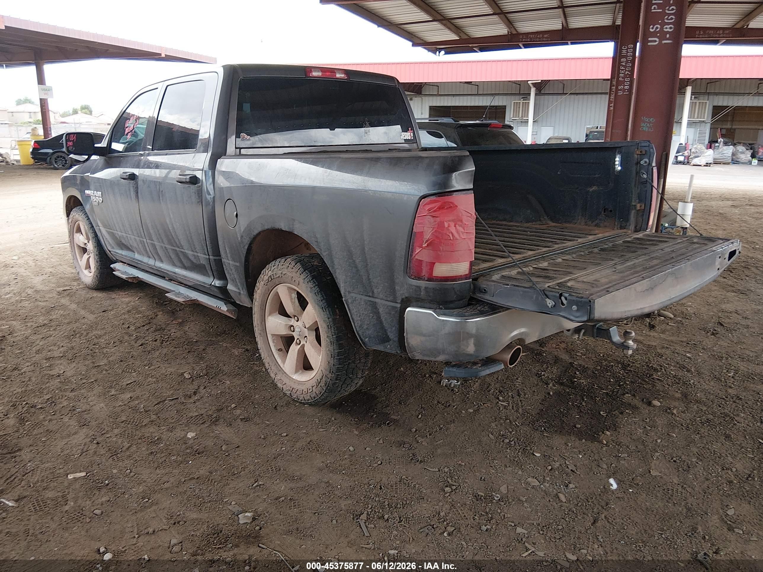 2021 Ram 1500 Classic Tradesman  4x4 5'7 Box Gray vin: 3C6RR7KT5MG665319