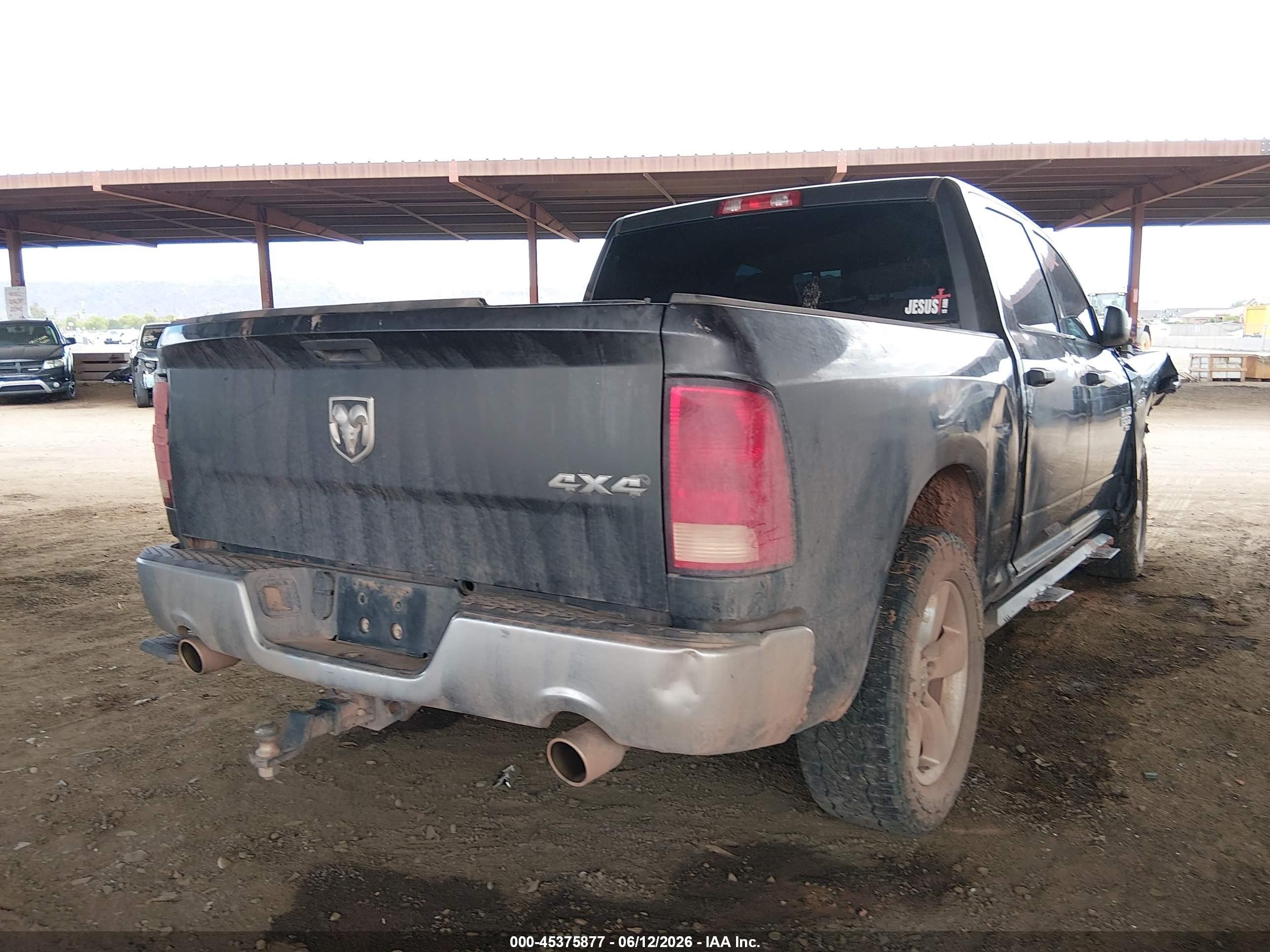 2021 Ram 1500 Classic Tradesman  4x4 5'7 Box Gray vin: 3C6RR7KT5MG665319