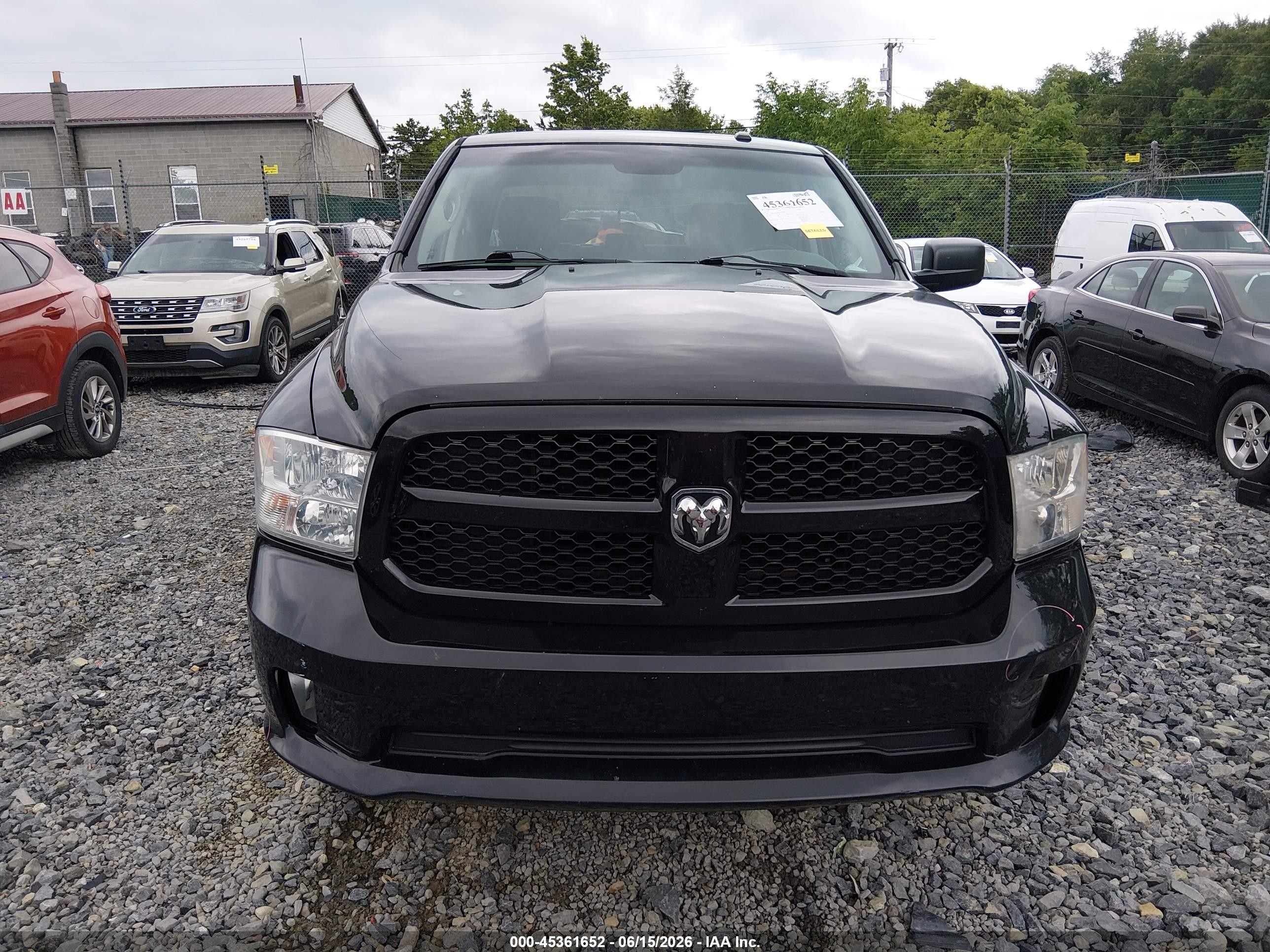 2014 Ram 1500 Express Black vin: 3C6RR7KT6EG254982