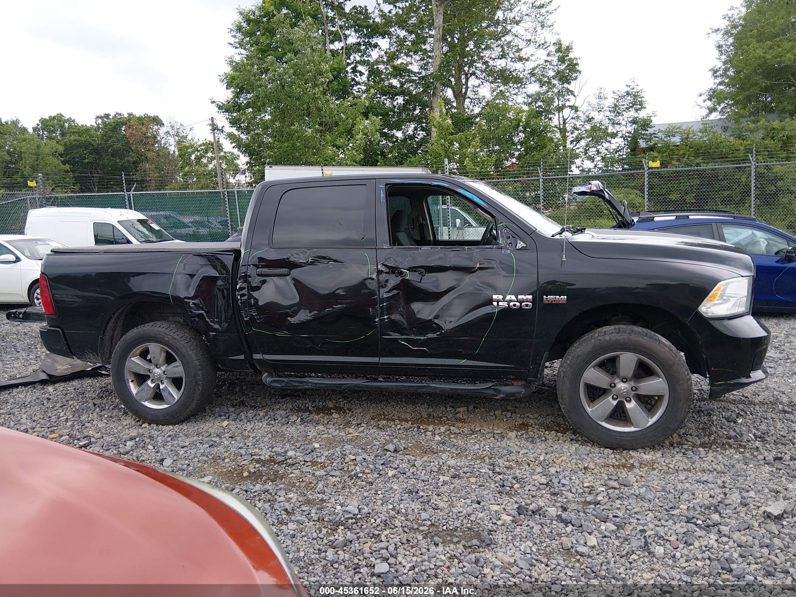 2014 Ram 1500 Express Black vin: 3C6RR7KT6EG254982