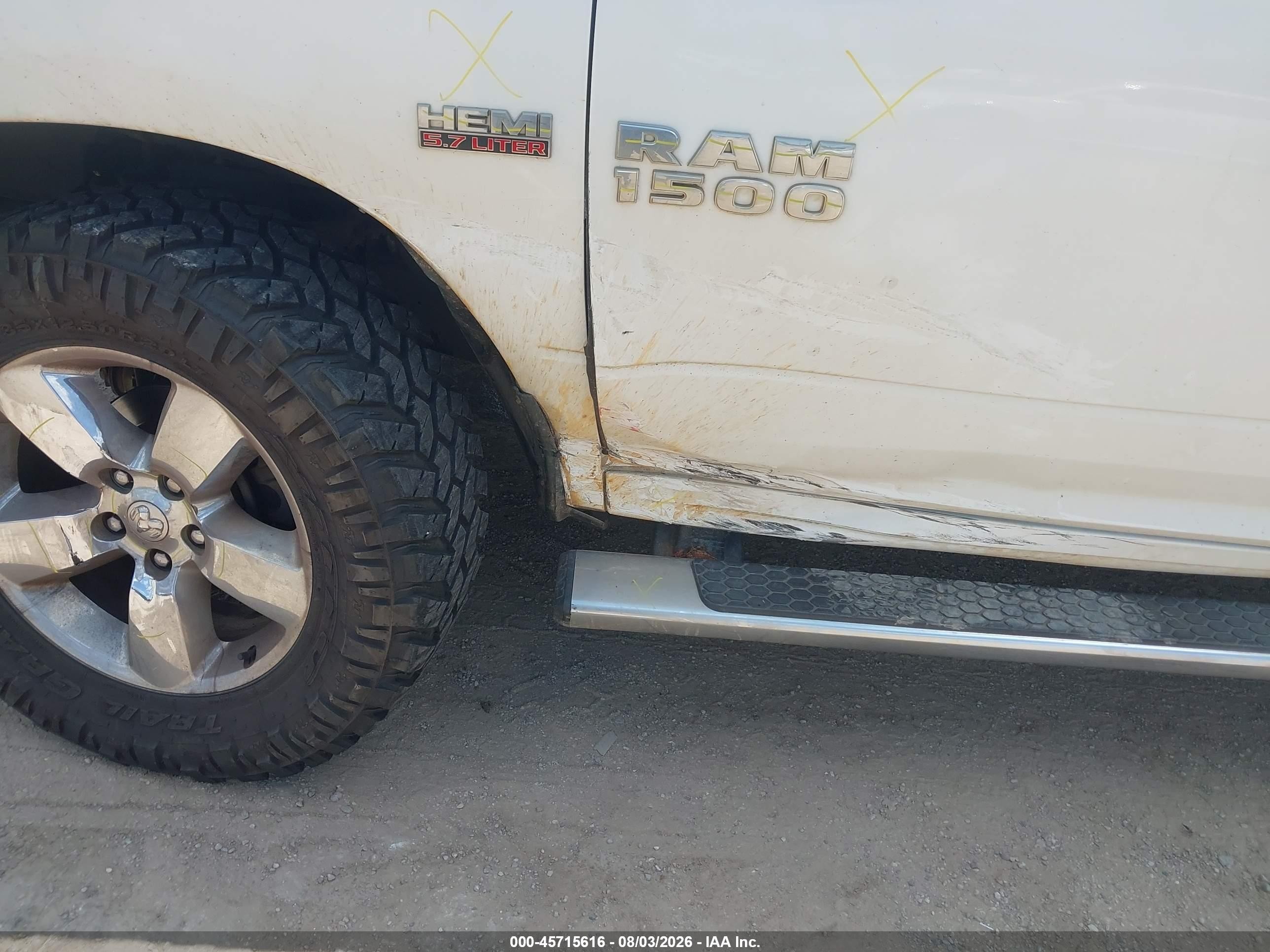 2015 Ram 1500 Tradesman Белый vin: 3C6RR7KT9FG631709