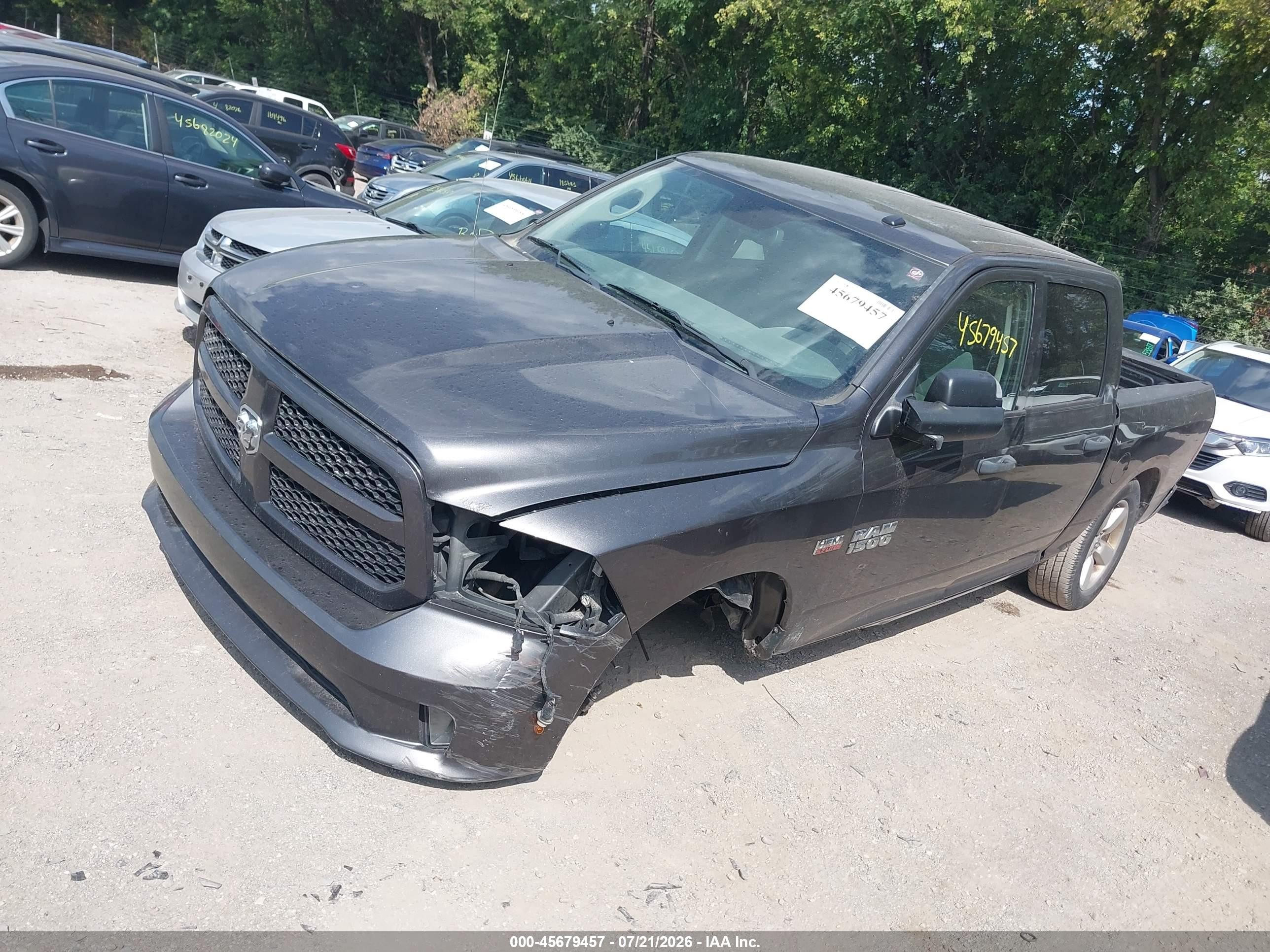 2015 Ram 1500 Express Gray vin: 3C6RR7KTXFG700410