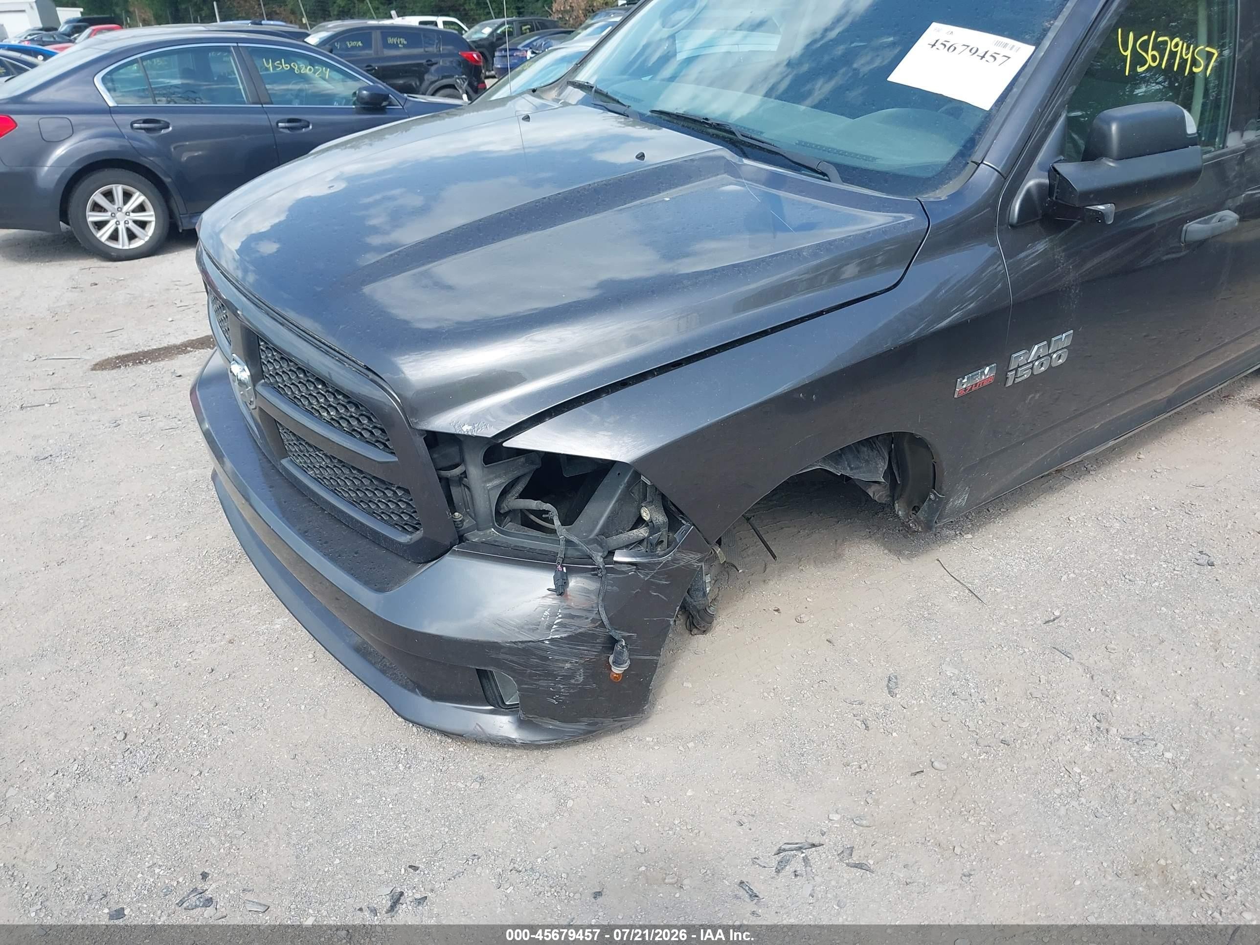 2015 Ram 1500 Express Gray vin: 3C6RR7KTXFG700410