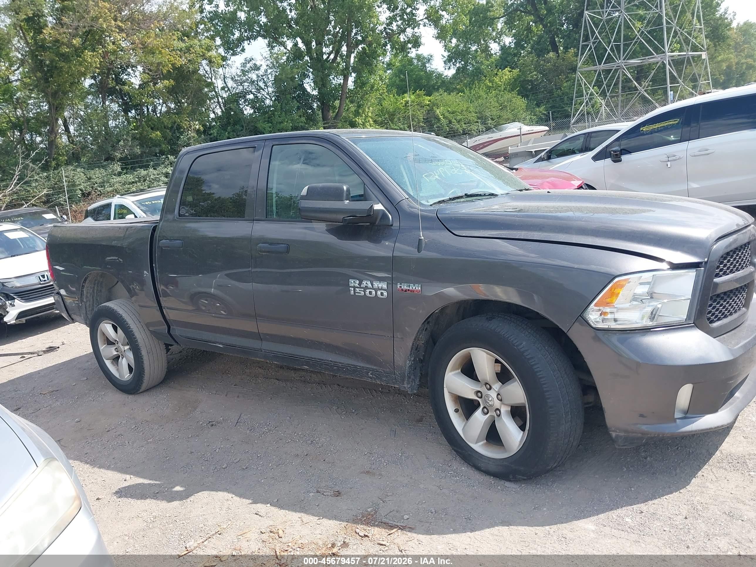2015 Ram 1500 Express Gray vin: 3C6RR7KTXFG700410