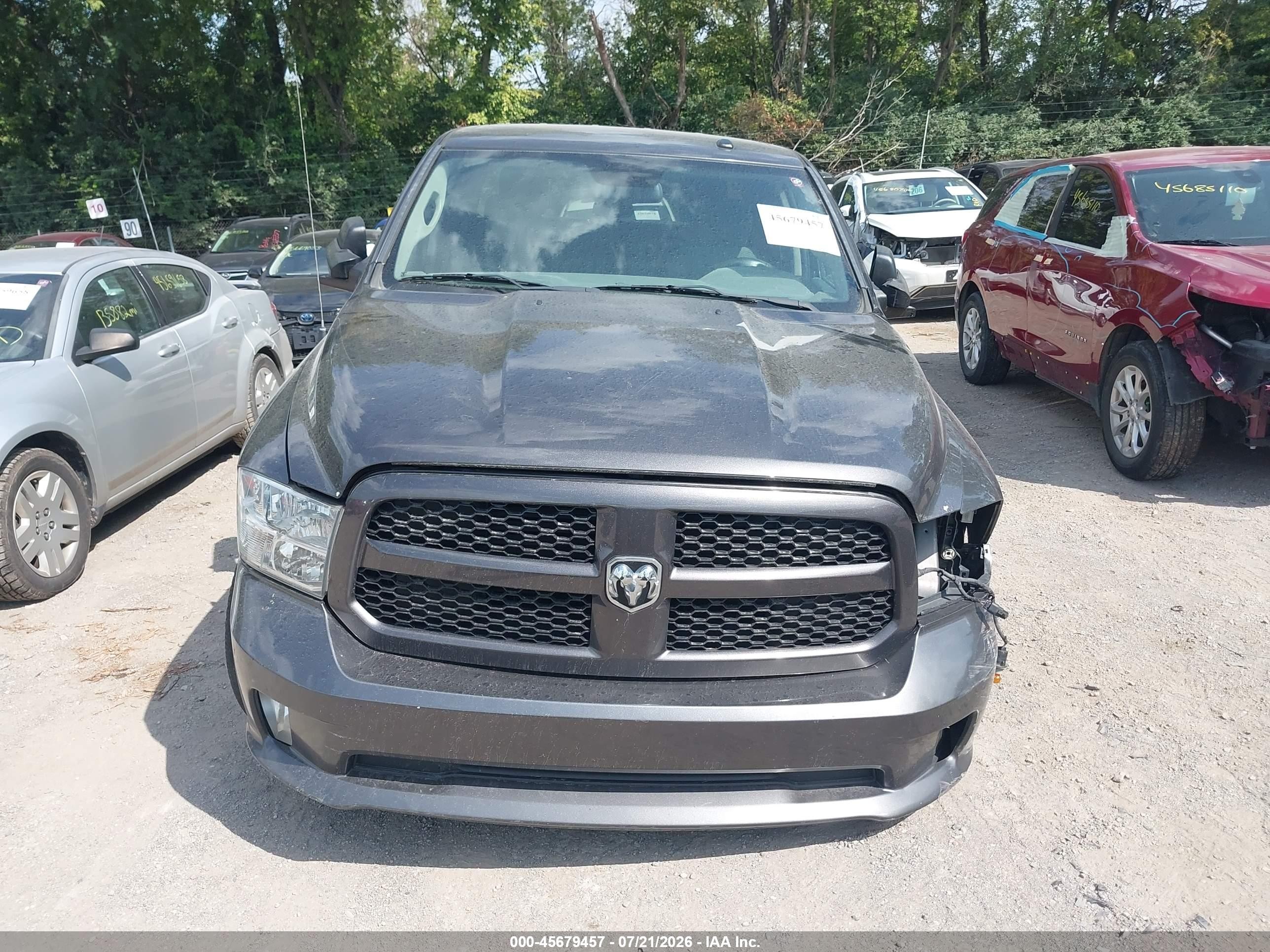 2015 Ram 1500 Express Gray vin: 3C6RR7KTXFG700410