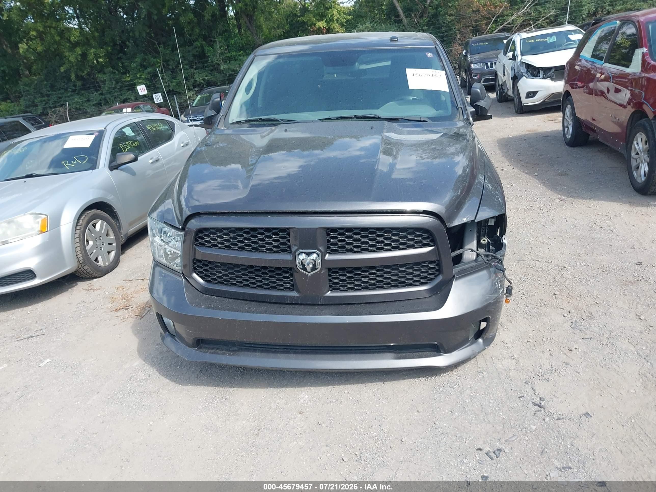 2015 Ram 1500 Express Gray vin: 3C6RR7KTXFG700410