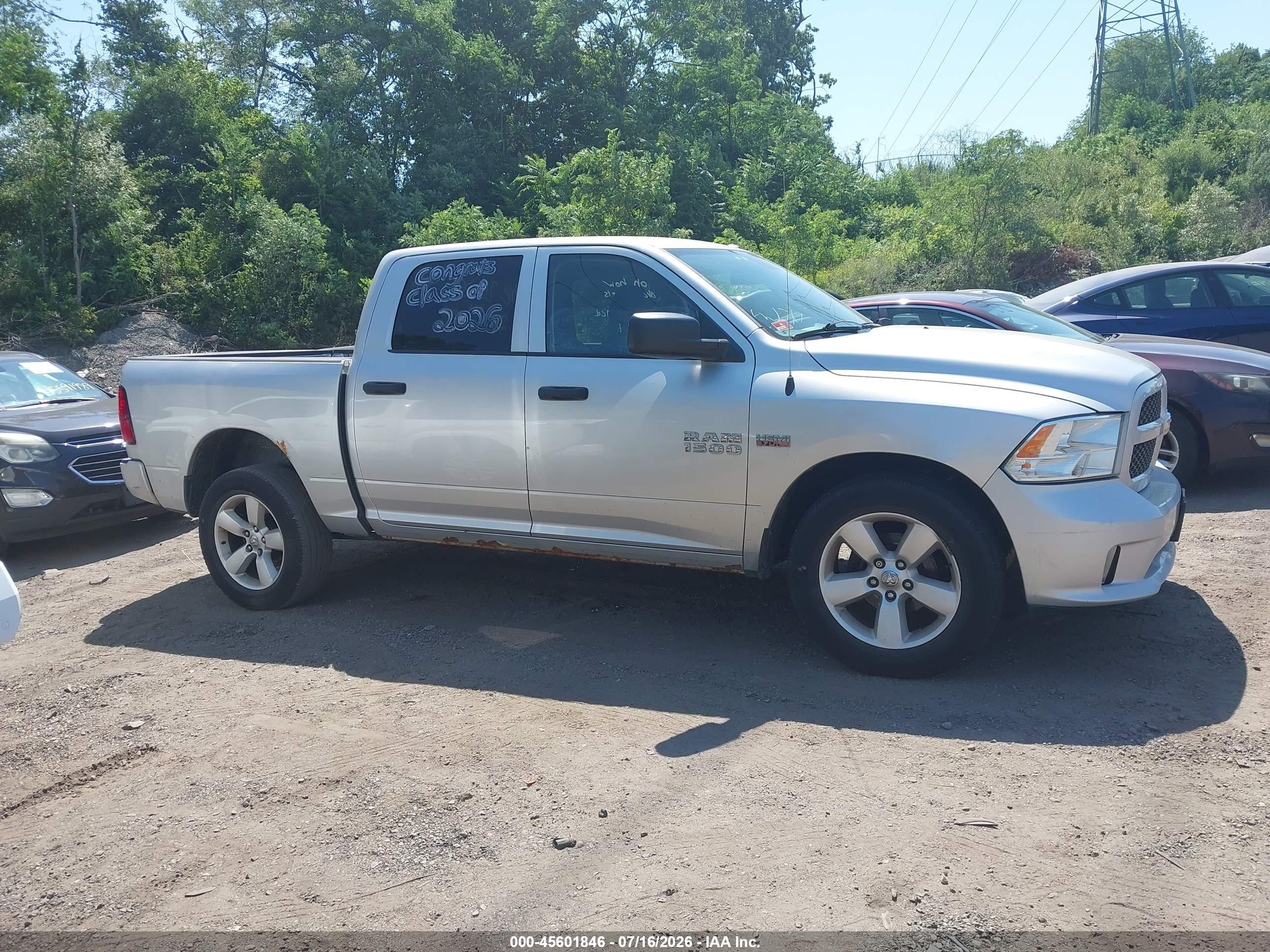 2015 Ram 1500 Express Gray vin: 3C6RR7KTXFG700424