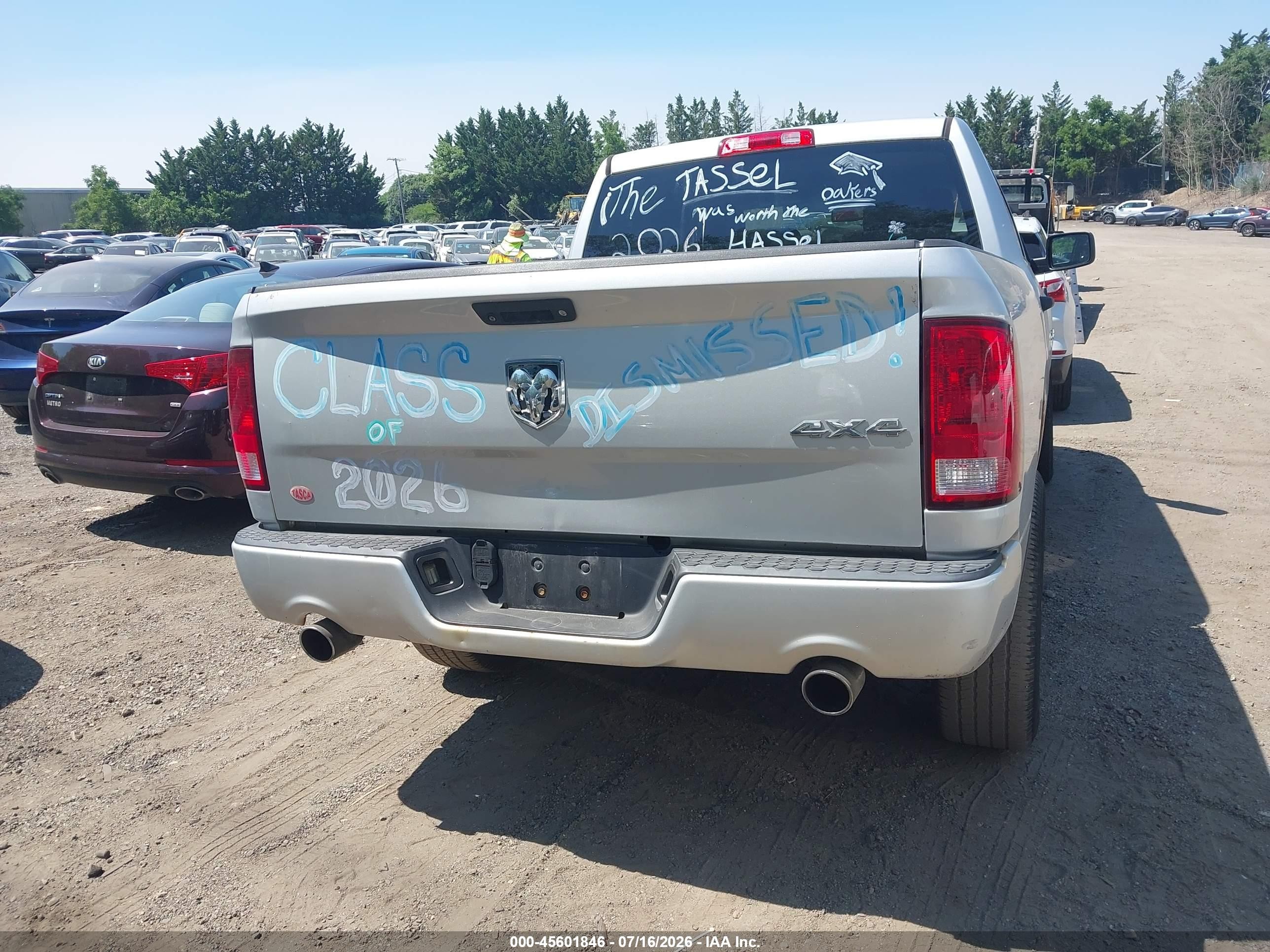 2015 Ram 1500 Express Gray vin: 3C6RR7KTXFG700424