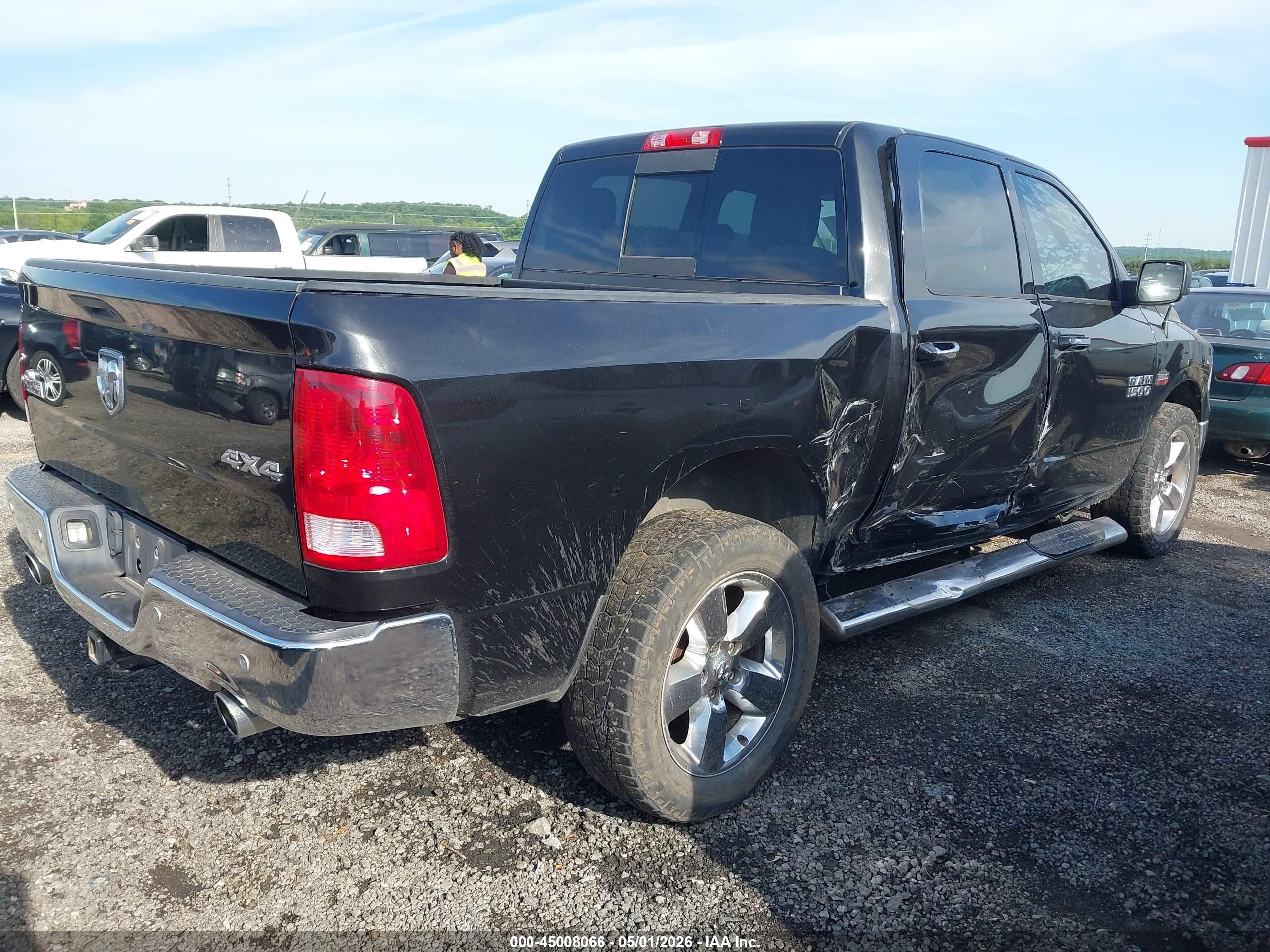 2016 Ram 1500 Big Horn Black vin: 3C6RR7LT0GG263078
