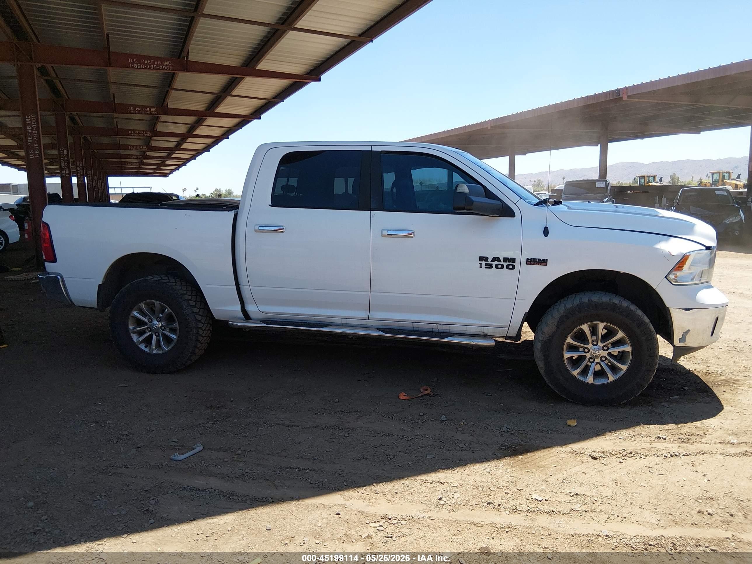 2015 Ram 1500 Big Horn White vin: 3C6RR7LT2FG532499