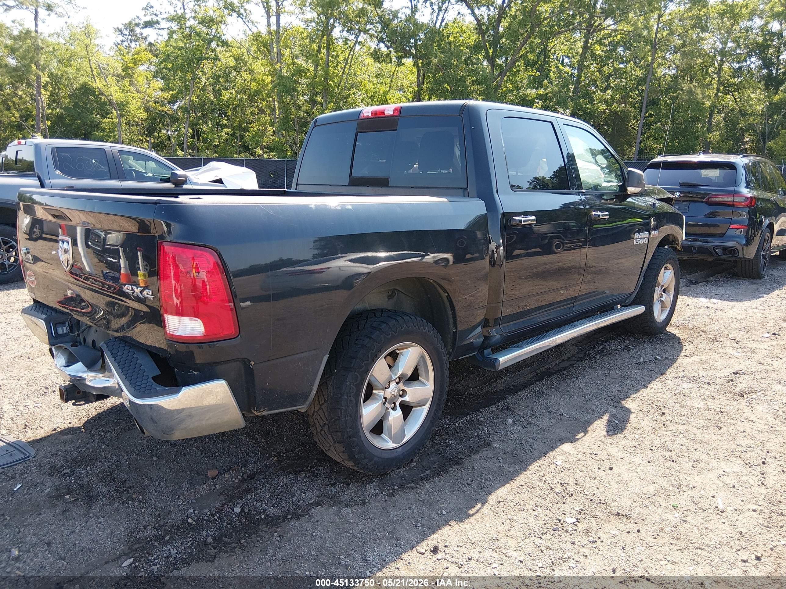 2016 Ram 1500 Big Horn Black vin: 3C6RR7LT2GG241230