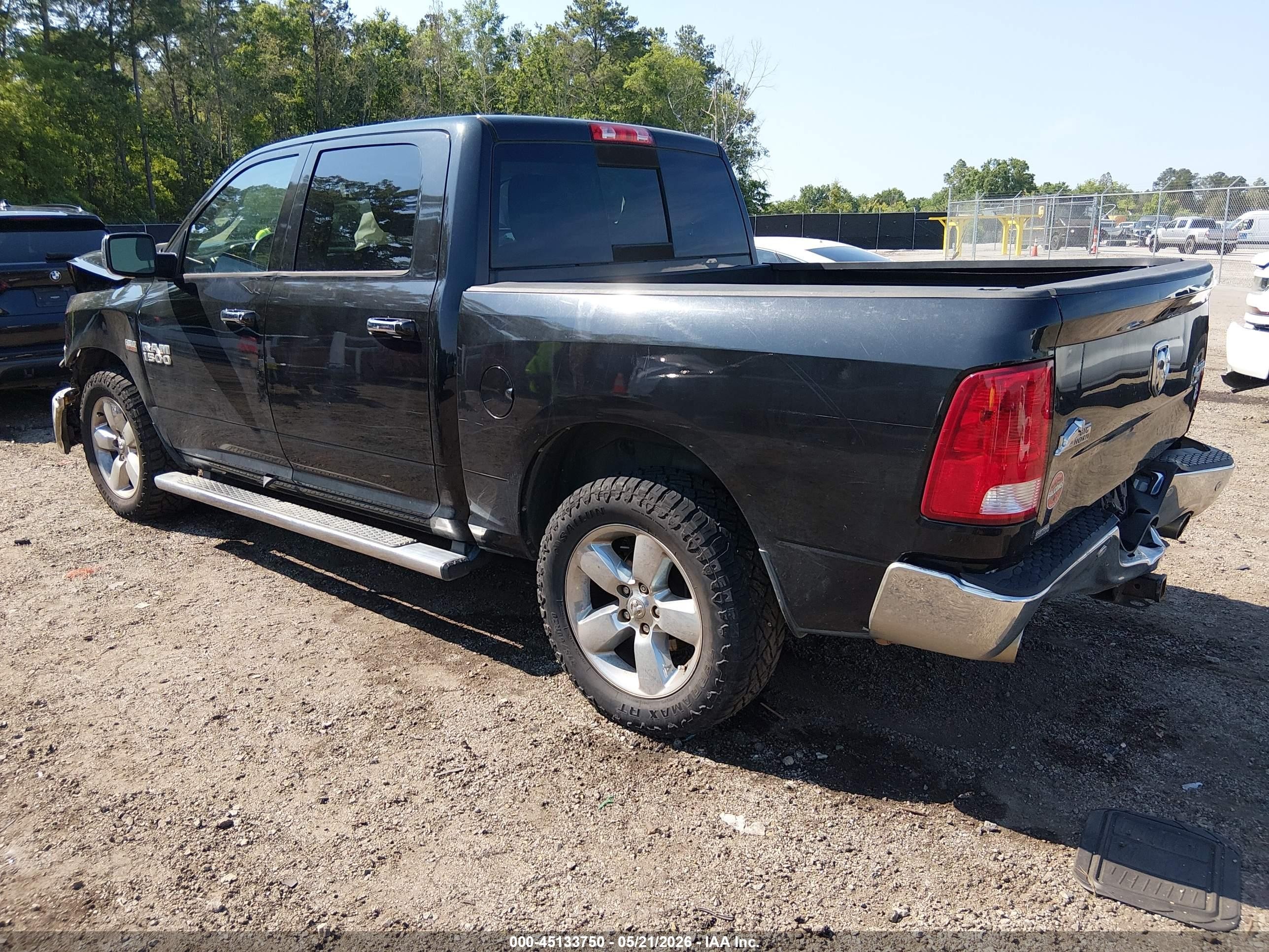 2016 Ram 1500 Big Horn Black vin: 3C6RR7LT2GG241230