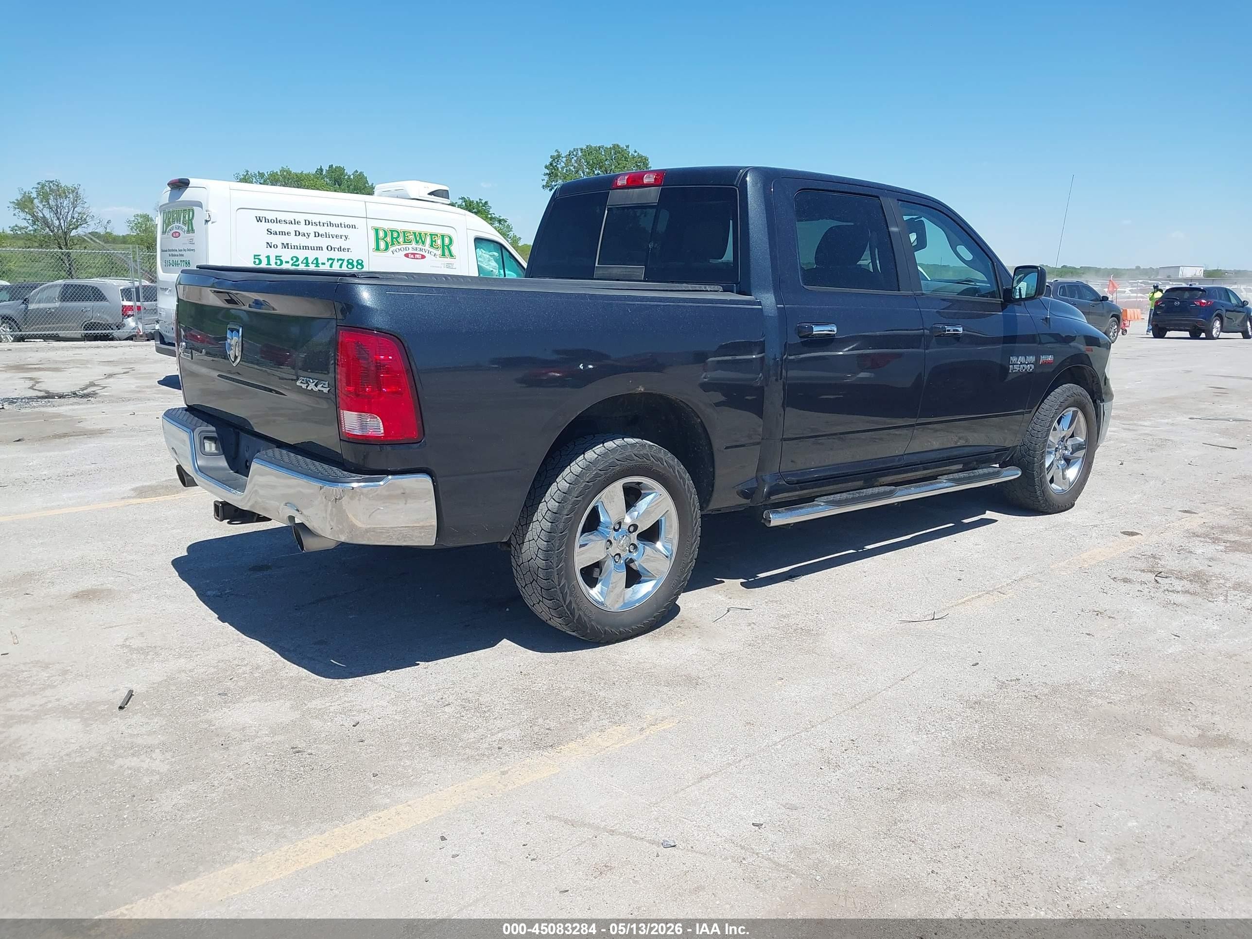2015 Ram 1500 Big Horn Черный vin: 3C6RR7LT3FG596857