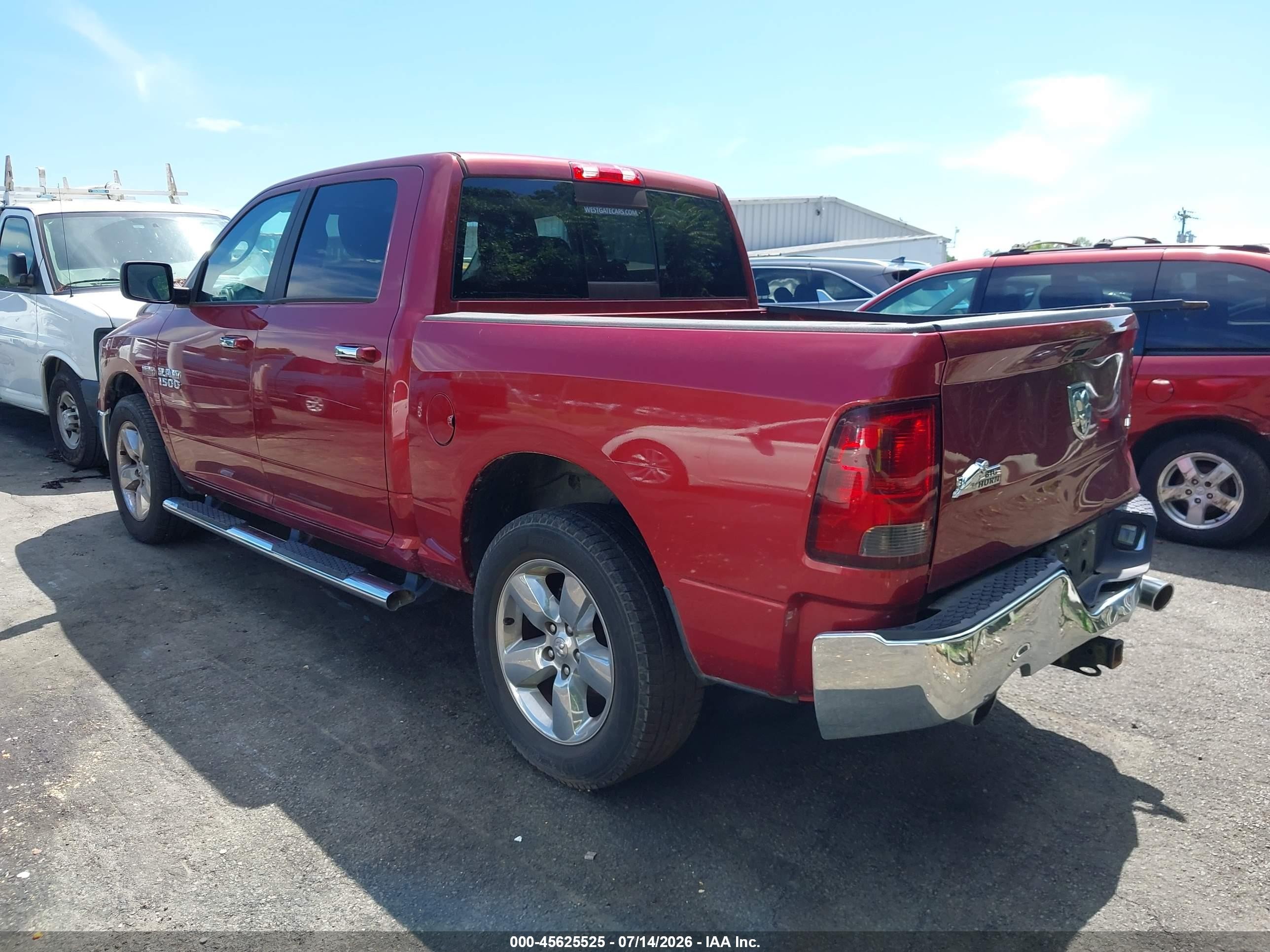 2015 Ram 1500 Big Horn Red vin: 3C6RR7LT4FG709778