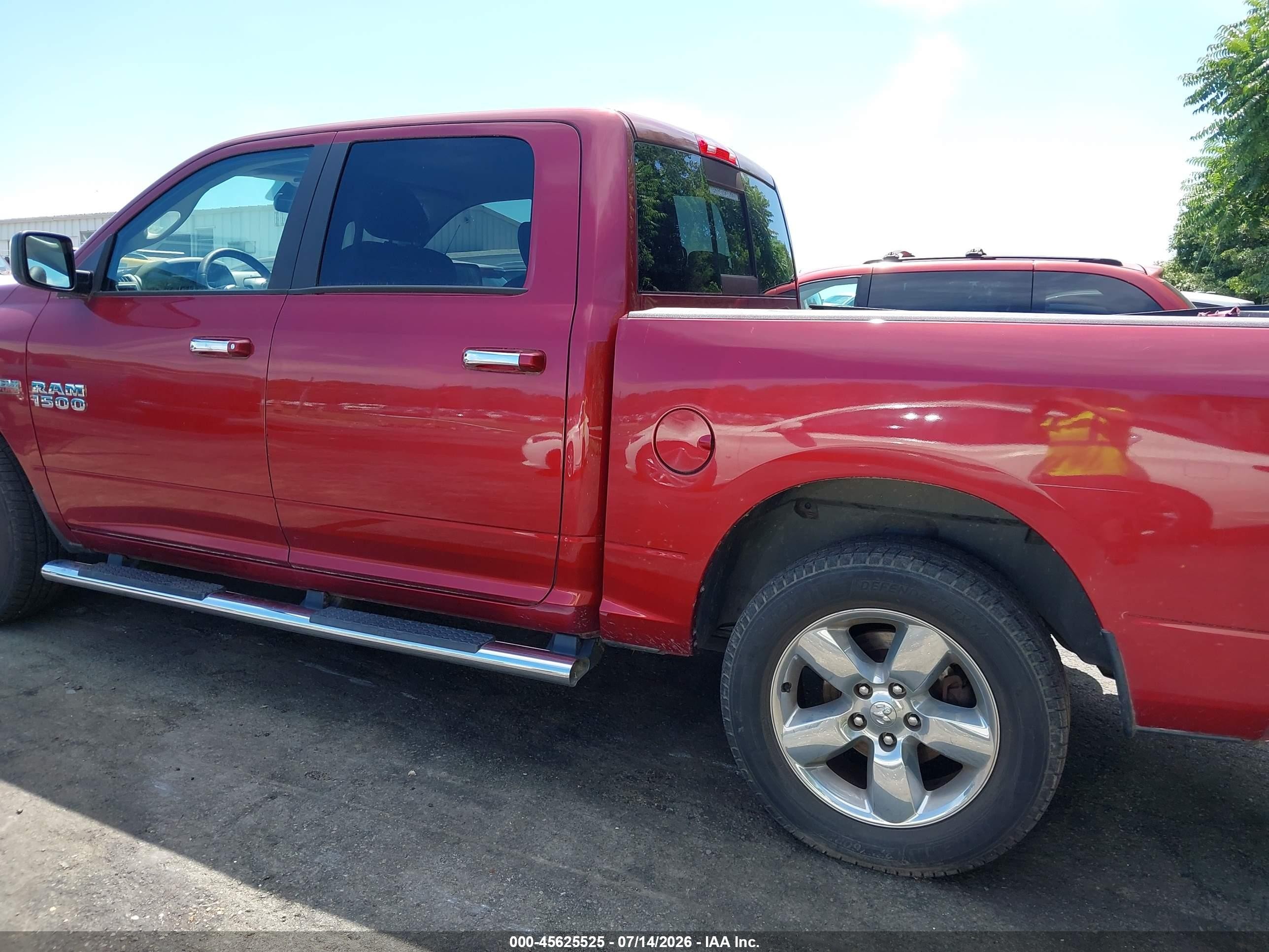 2015 Ram 1500 Big Horn Red vin: 3C6RR7LT4FG709778