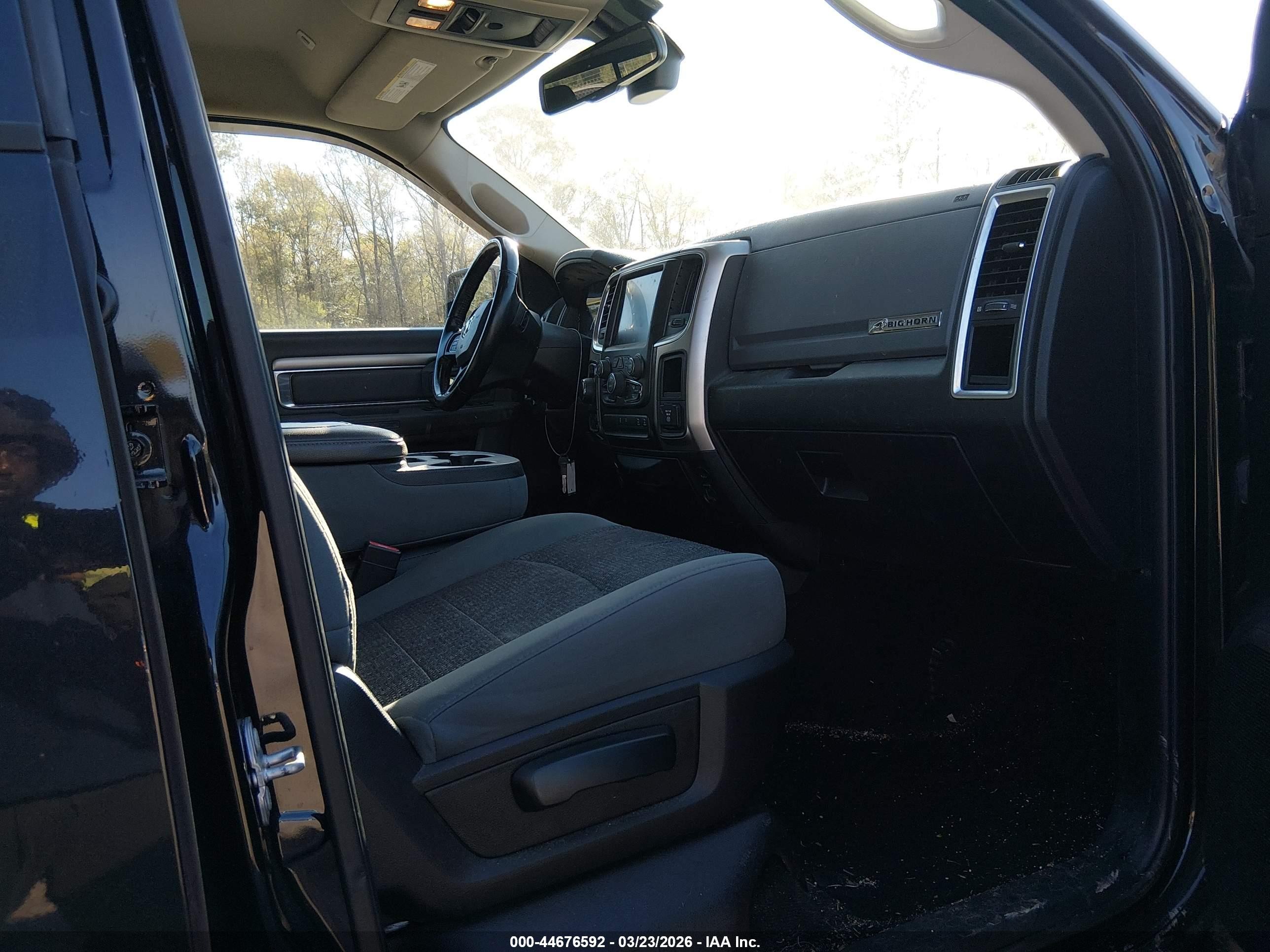 2017 Ram 1500 Big Horn  4x4 5'7 Box Black vin: 3C6RR7LT7HG794831