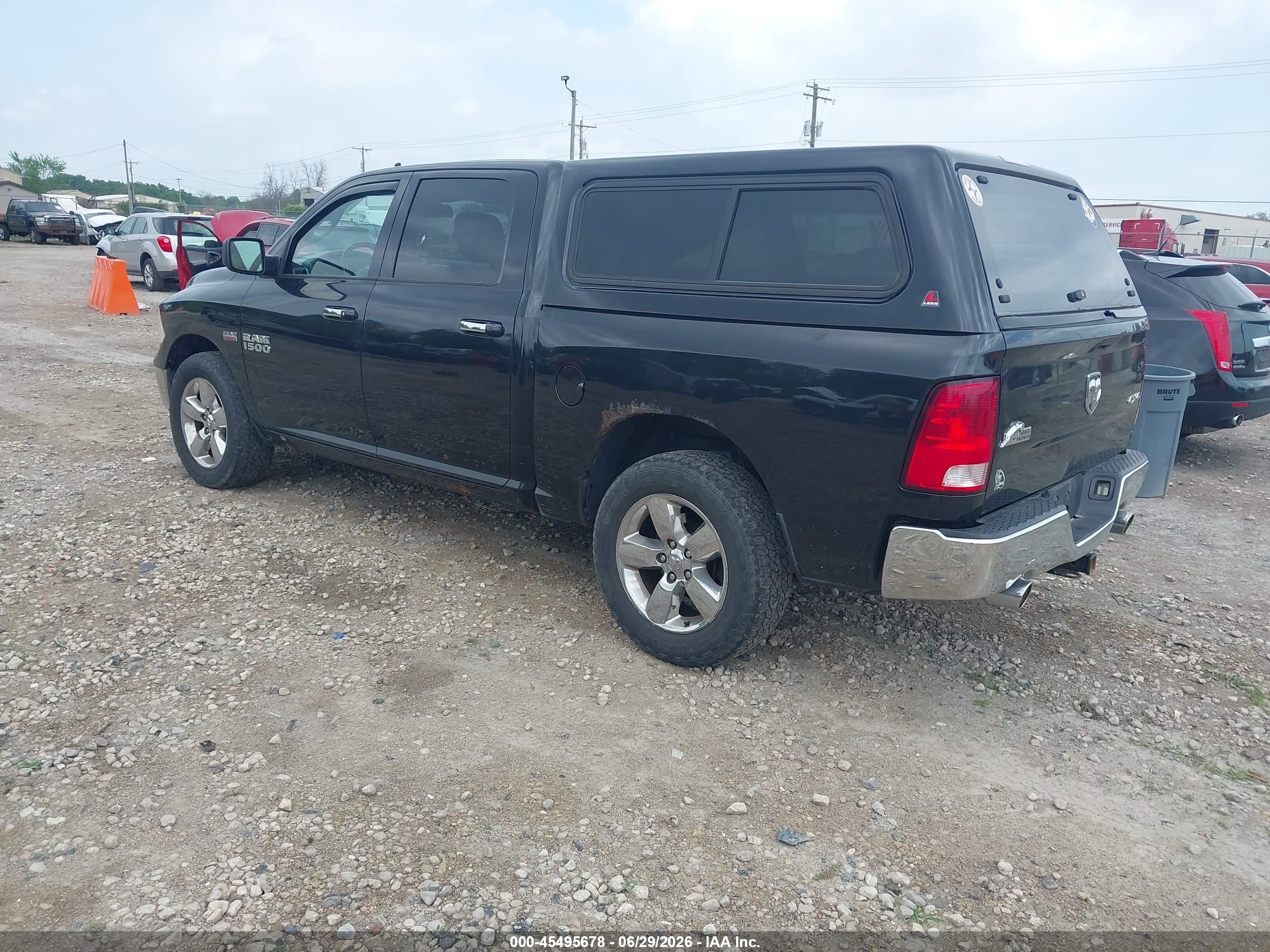 2015 Ram 1500 Big Horn Black vin: 3C6RR7LT8FG598555
