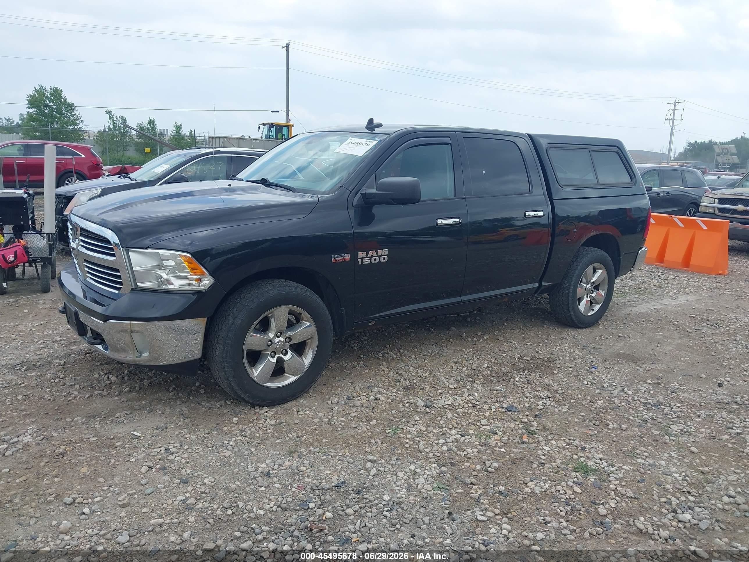2015 Ram 1500 Big Horn Black vin: 3C6RR7LT8FG598555