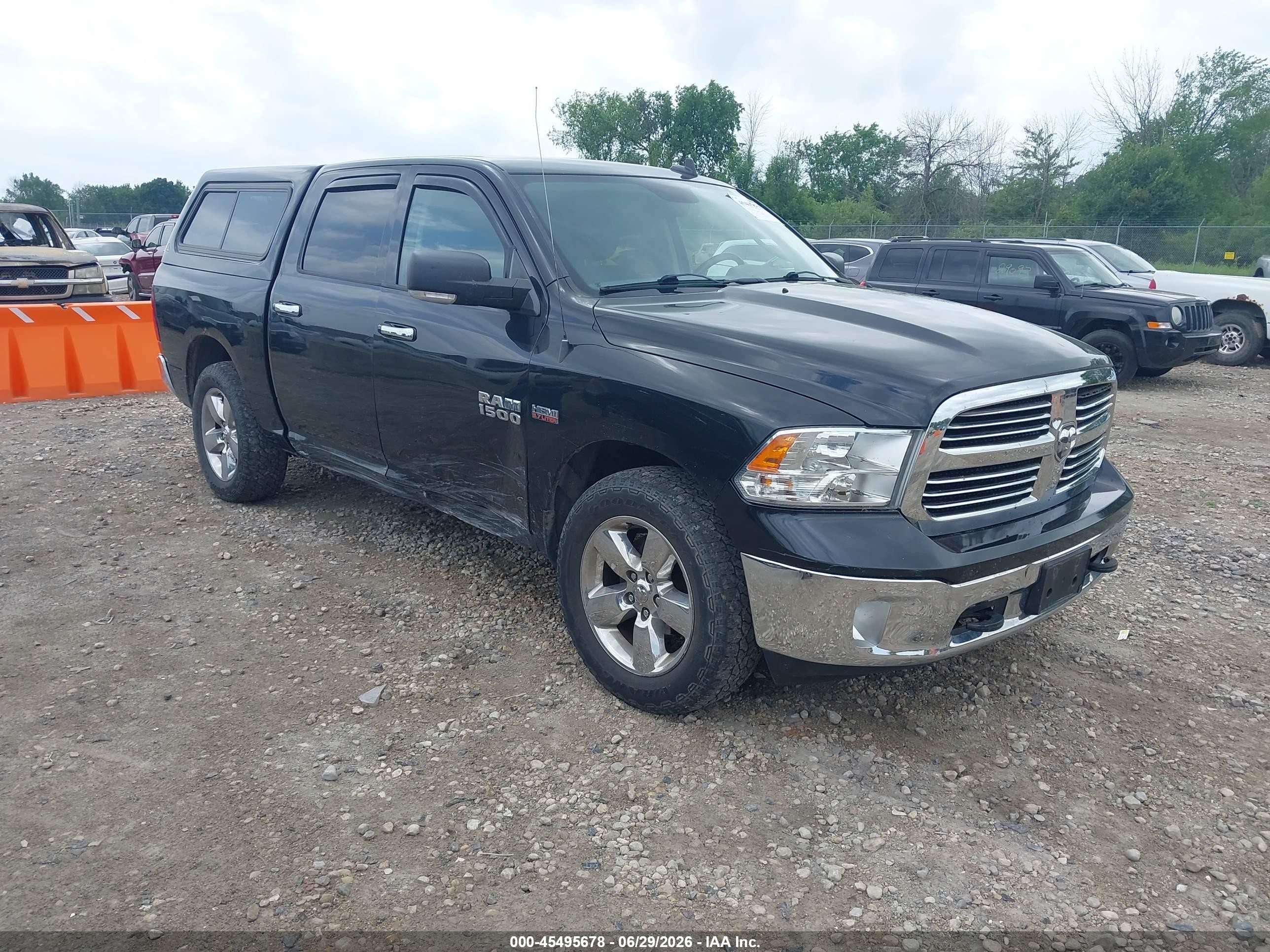 2015 Ram 1500 Big Horn Black vin: 3C6RR7LT8FG598555