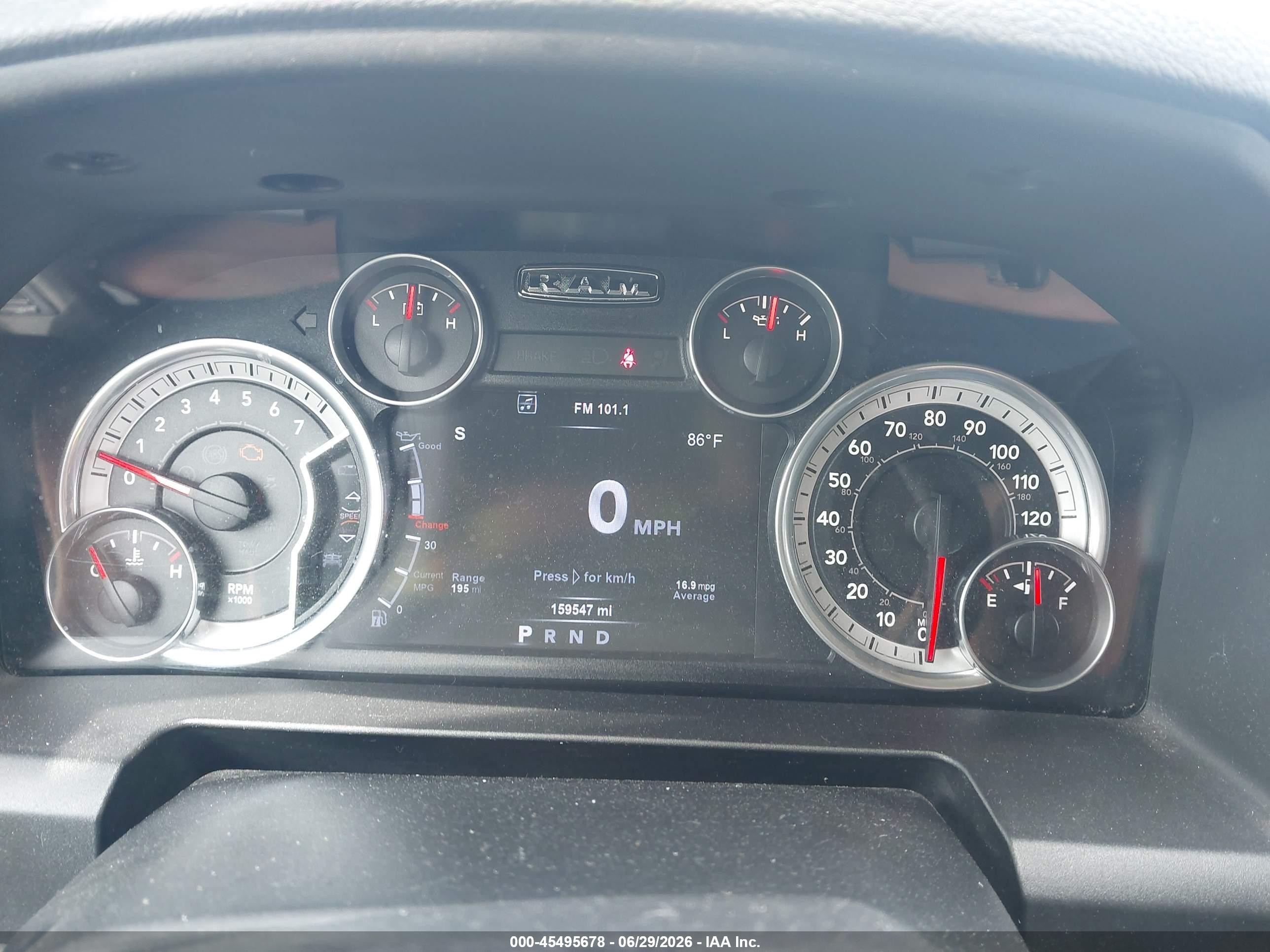 2015 Ram 1500 Big Horn Black vin: 3C6RR7LT8FG598555