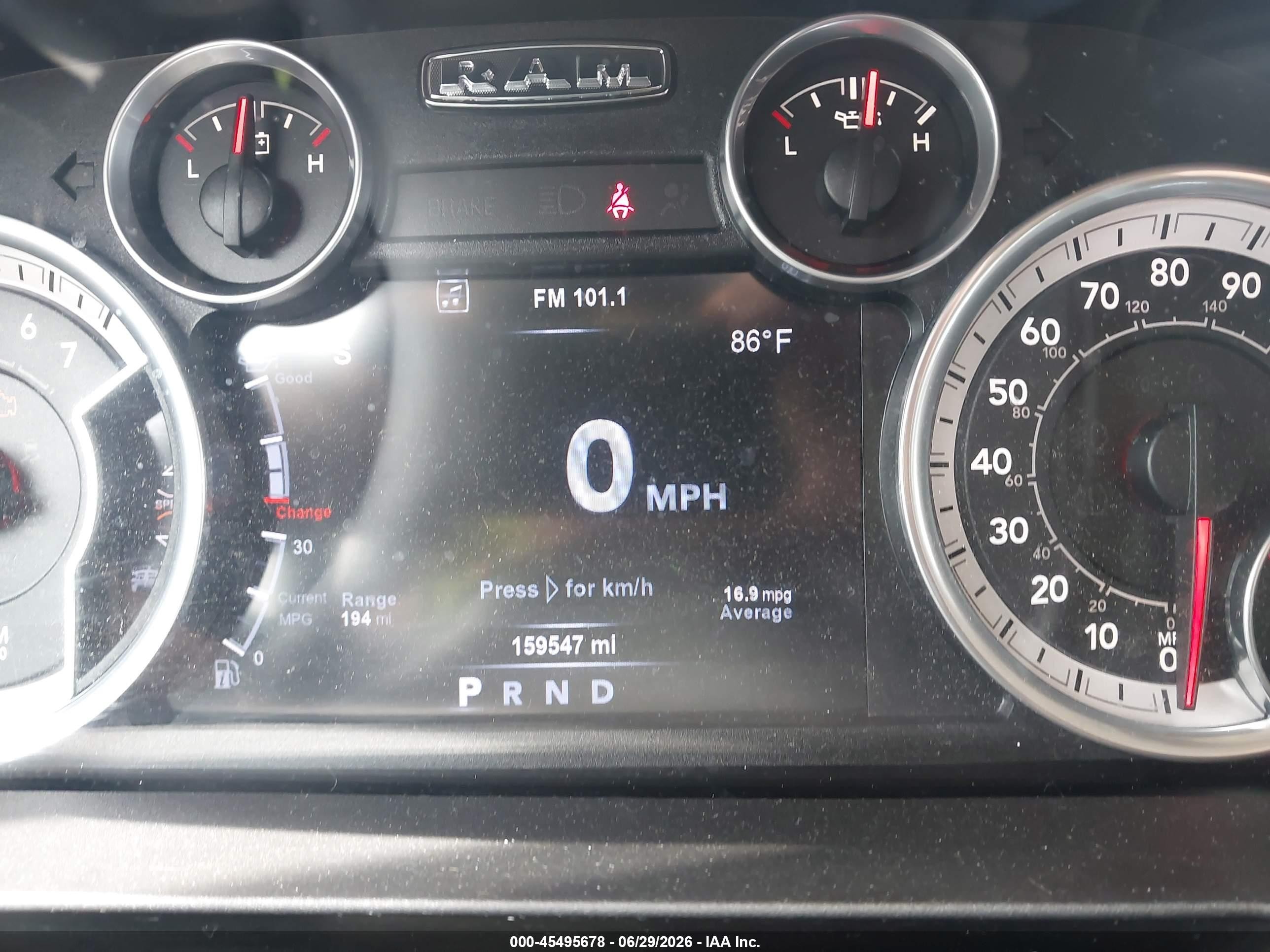 2015 Ram 1500 Big Horn Black vin: 3C6RR7LT8FG598555