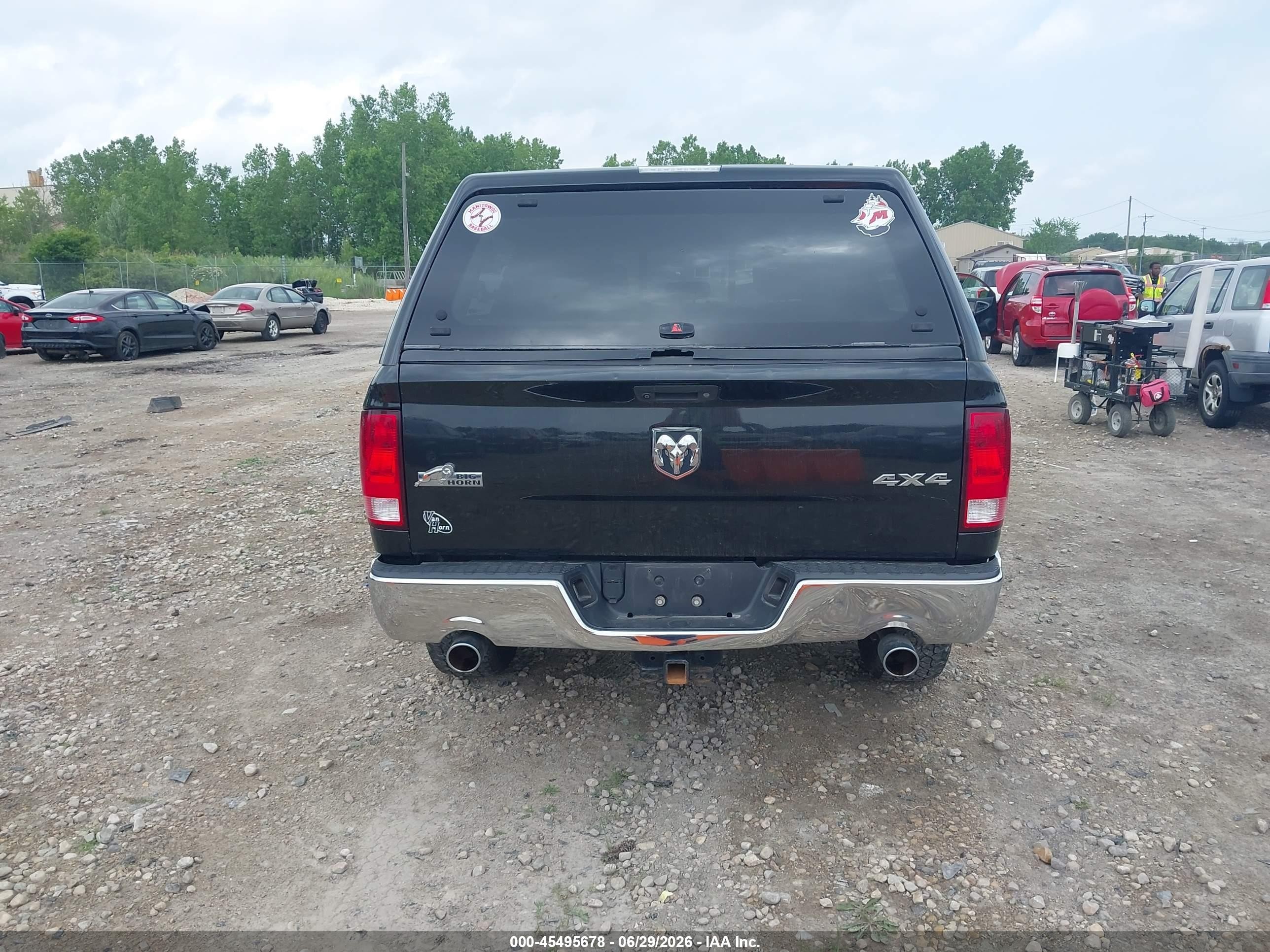 2015 Ram 1500 Big Horn Black vin: 3C6RR7LT8FG598555
