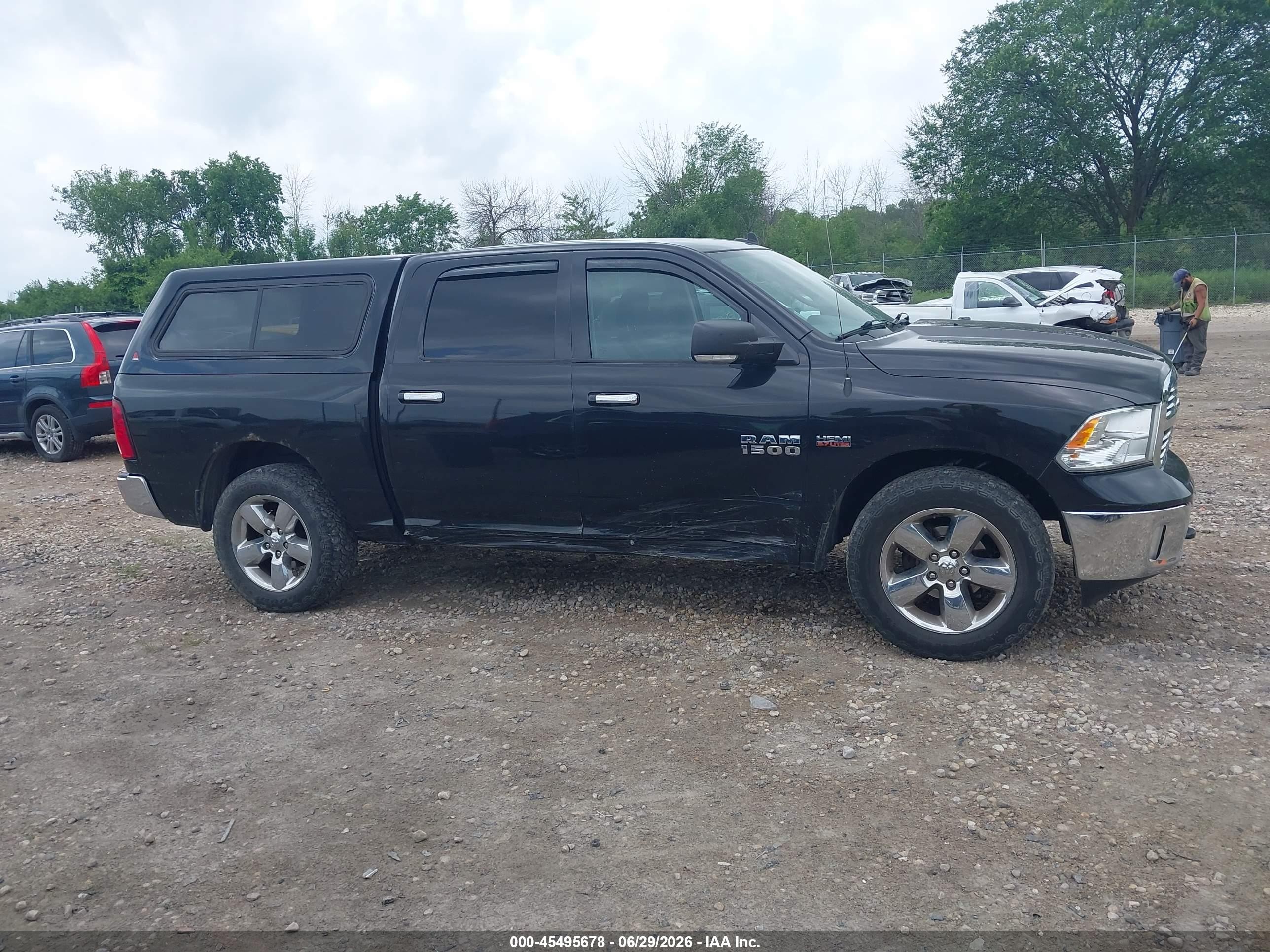 2015 Ram 1500 Big Horn Black vin: 3C6RR7LT8FG598555