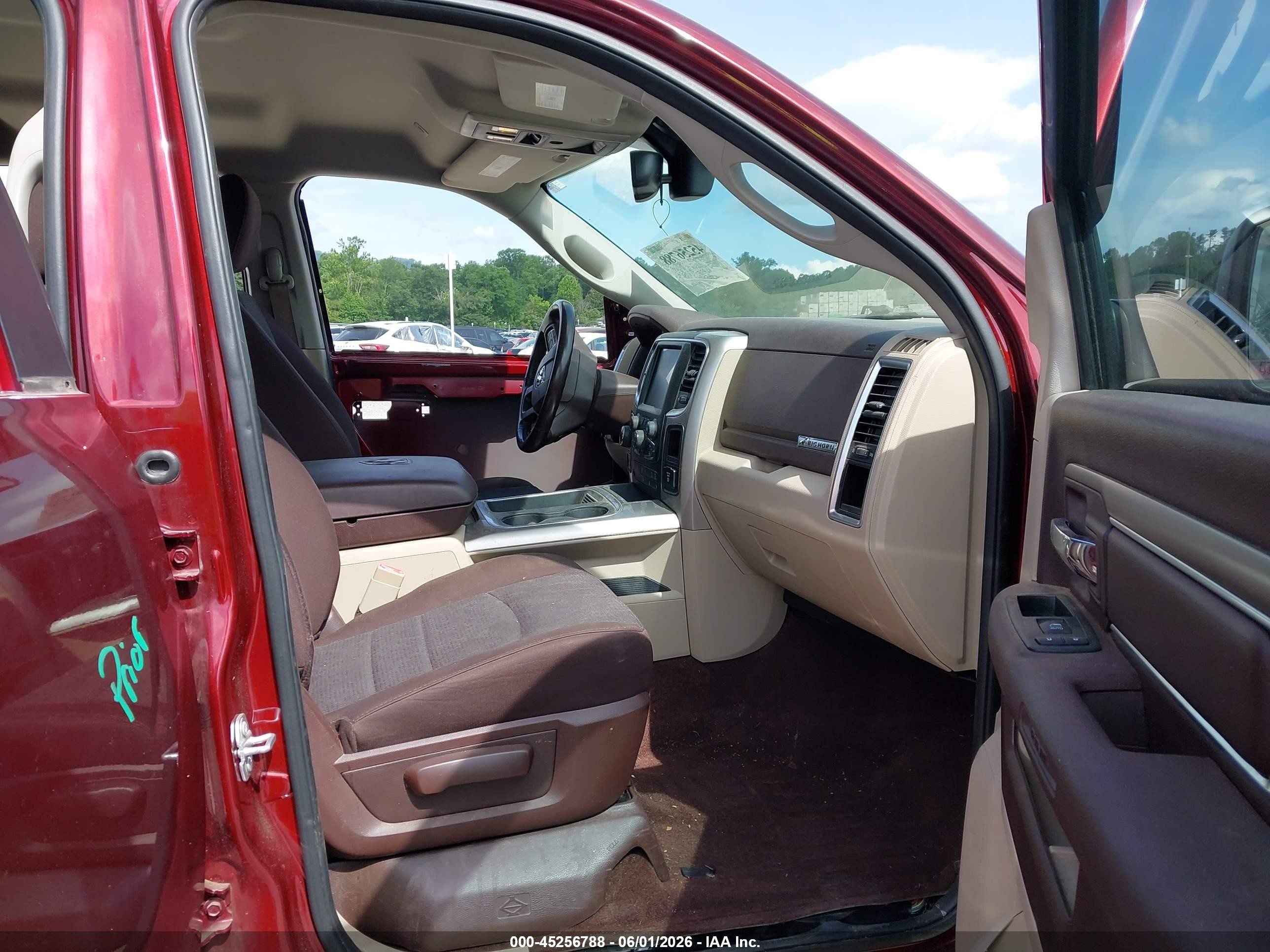 2017 Ram 1500 Big Horn  4x4 5'7 Box Burgundy vin: 3C6RR7LT8HG688405