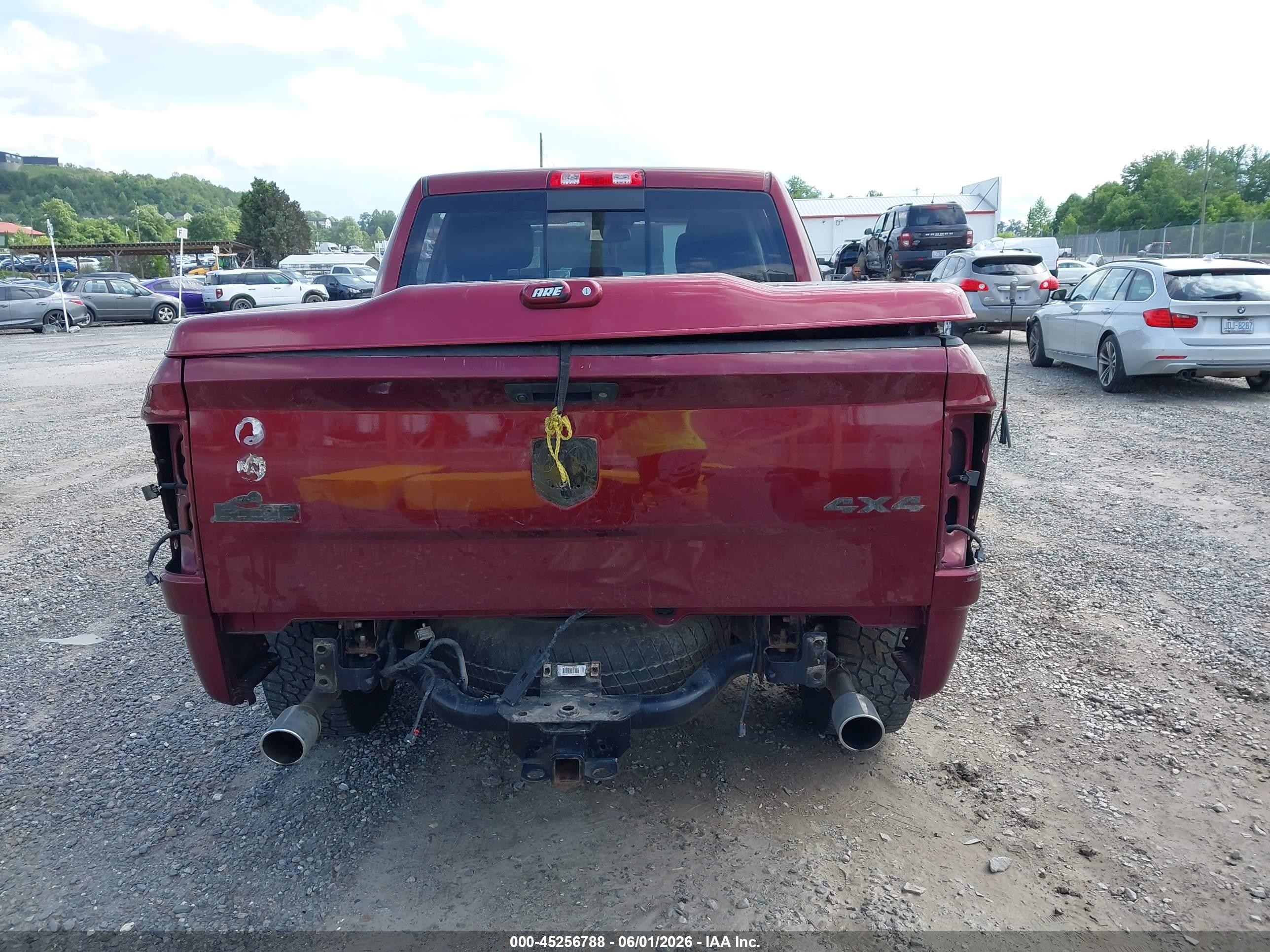 2017 Ram 1500 Big Horn  4x4 5'7 Box Burgundy vin: 3C6RR7LT8HG688405