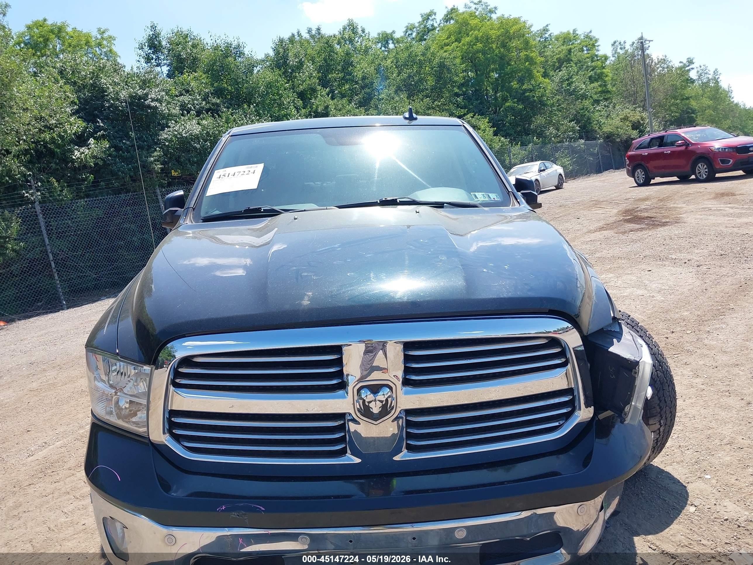 2017 Ram 1500 Big Horn  4x4 5'7 Box Black vin: 3C6RR7LTXHG523925