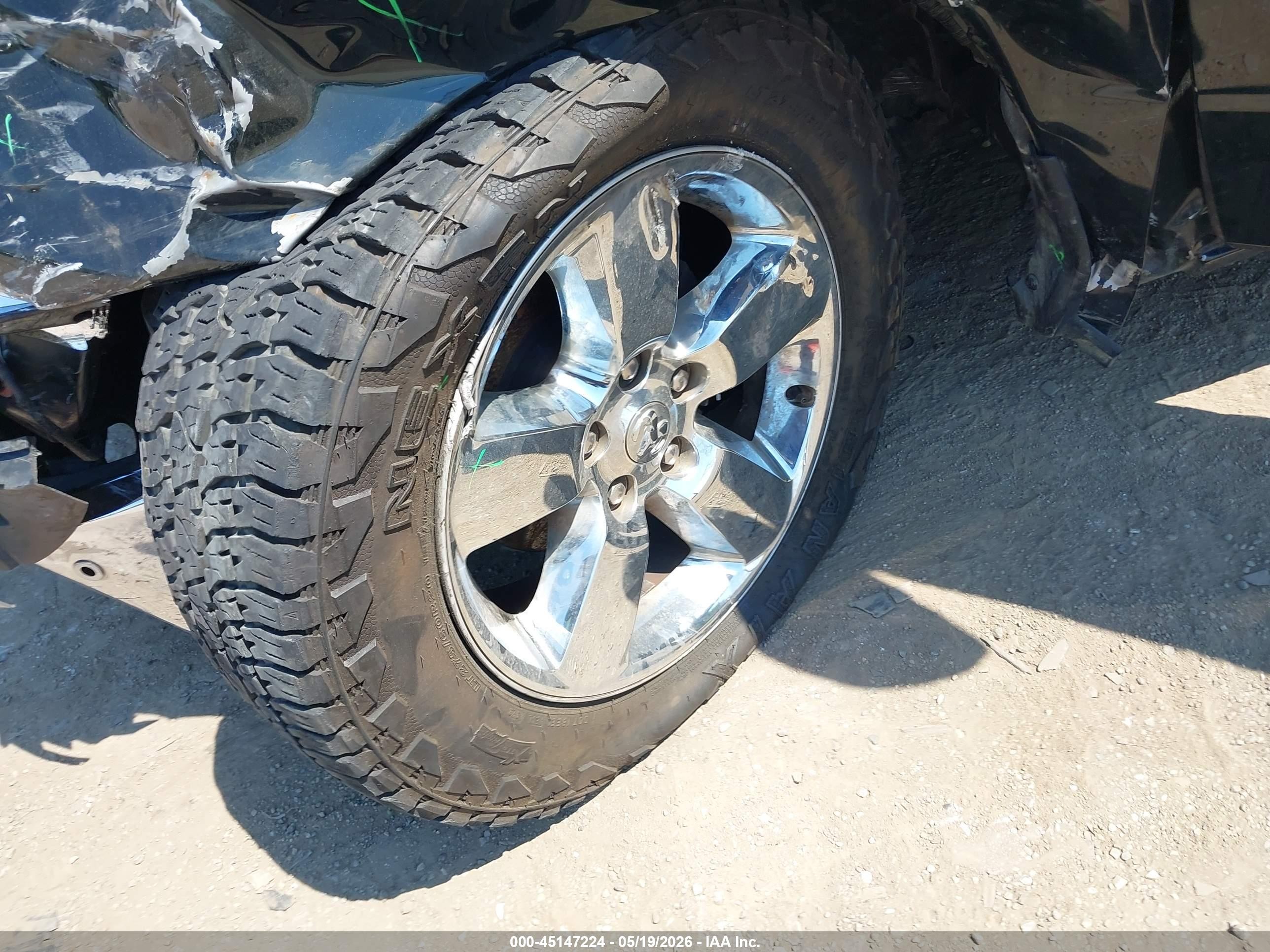 2017 Ram 1500 Big Horn  4x4 5'7 Box Black vin: 3C6RR7LTXHG523925