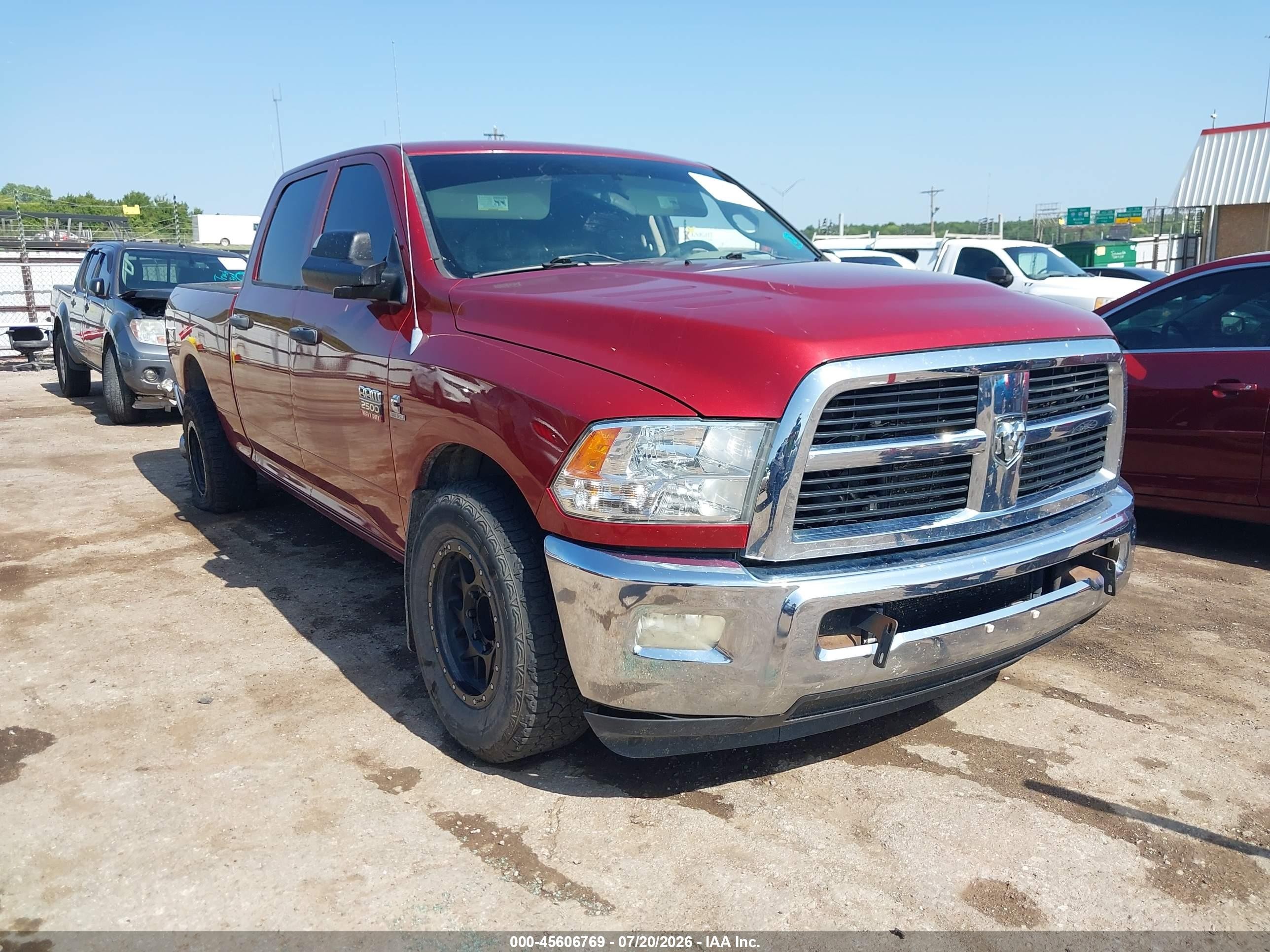2012 Ram 2500 St Red vin: 3C6TD4CL0CG328976