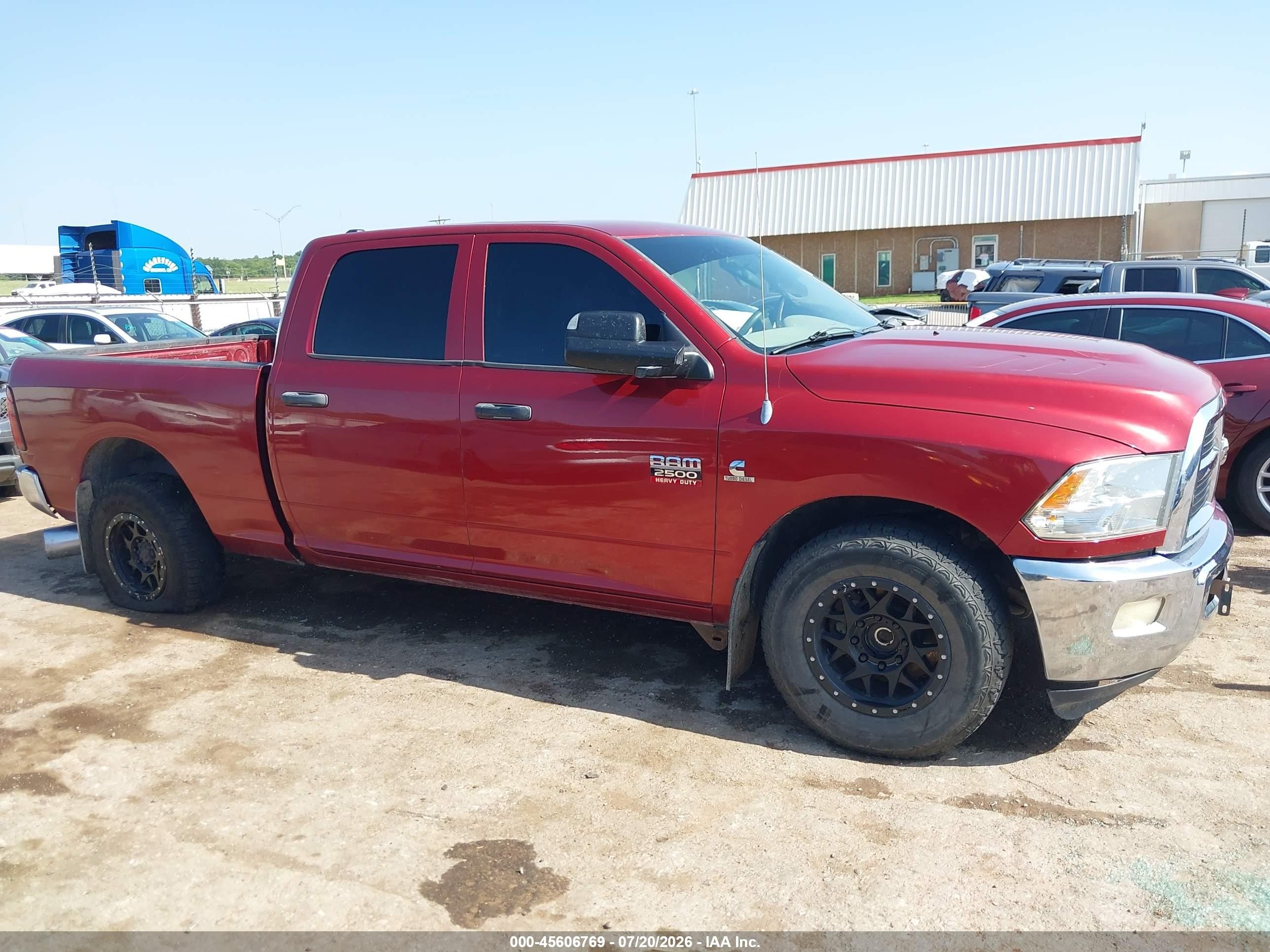 2012 Ram 2500 St Red vin: 3C6TD4CL0CG328976