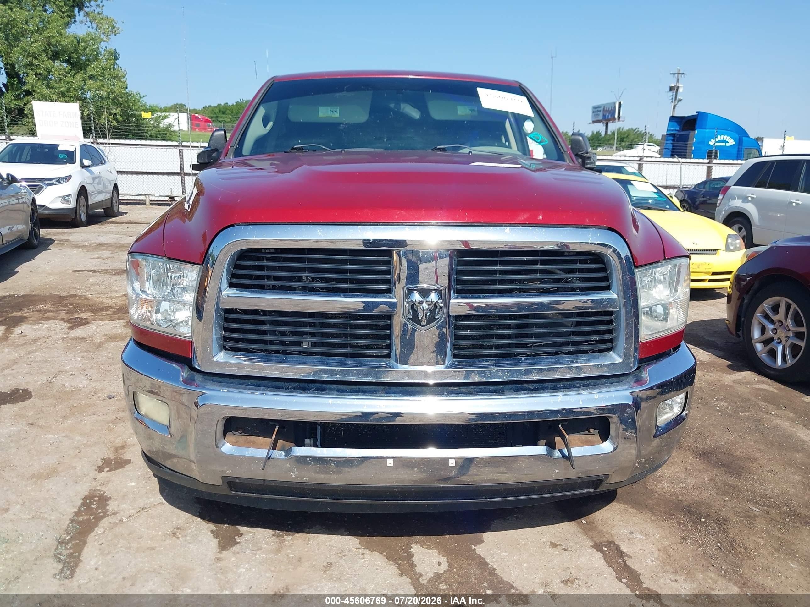 2012 Ram 2500 St Red vin: 3C6TD4CL0CG328976