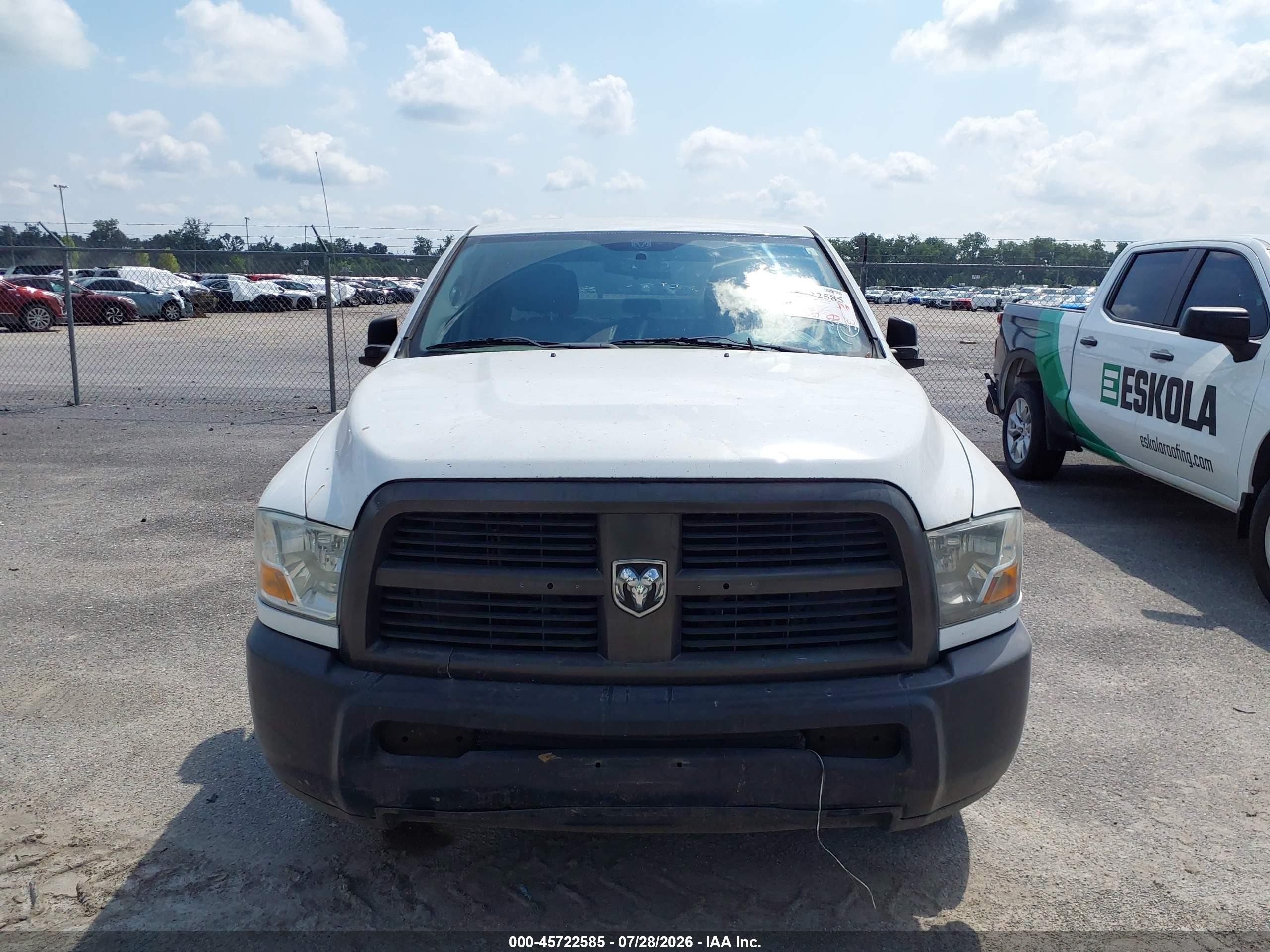 2012 Ram 2500 St White vin: 3C6TD4HT9CG204682