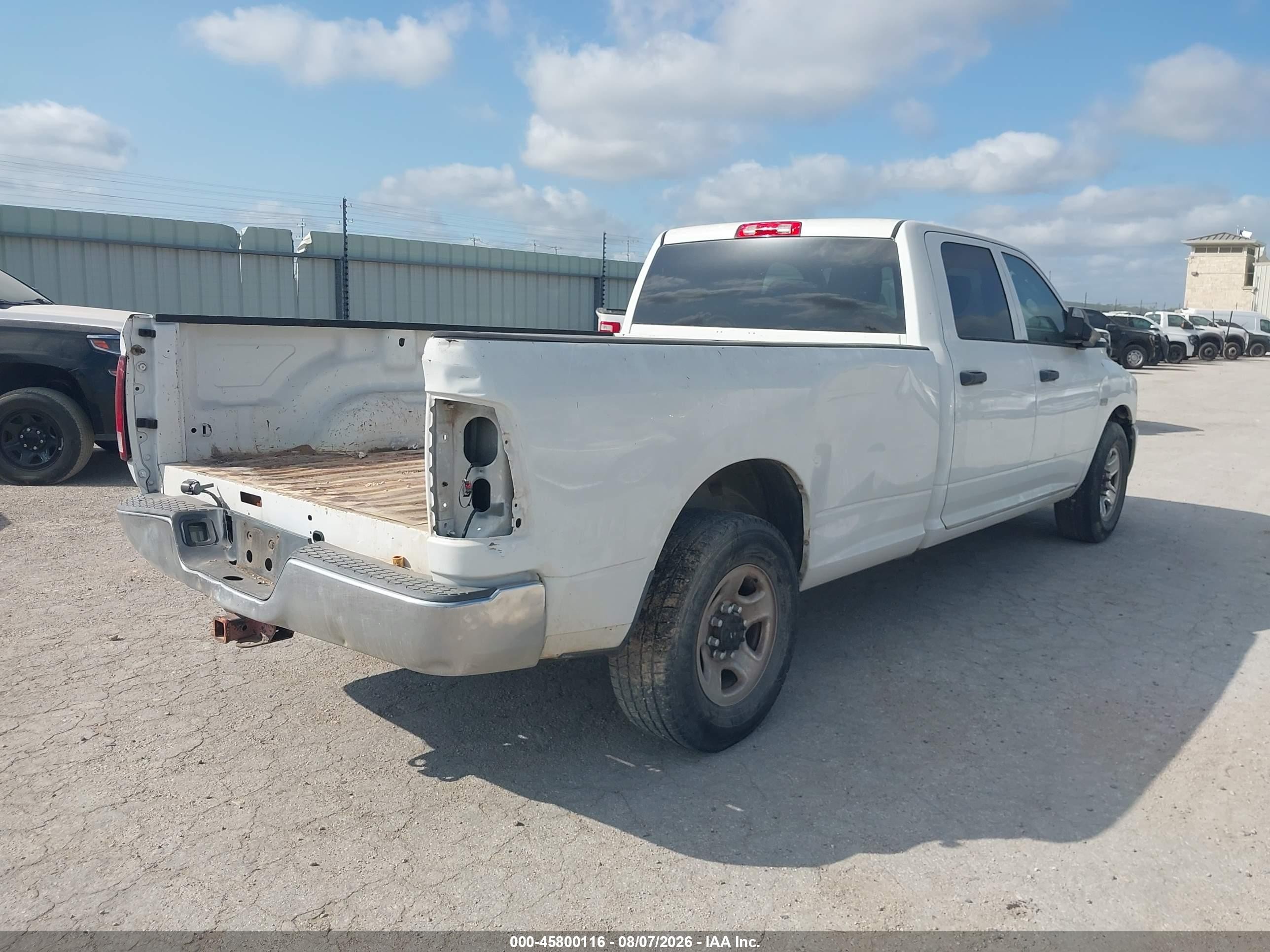 2012 Ram 2500 St White vin: 3C6TD4HT9CG292746