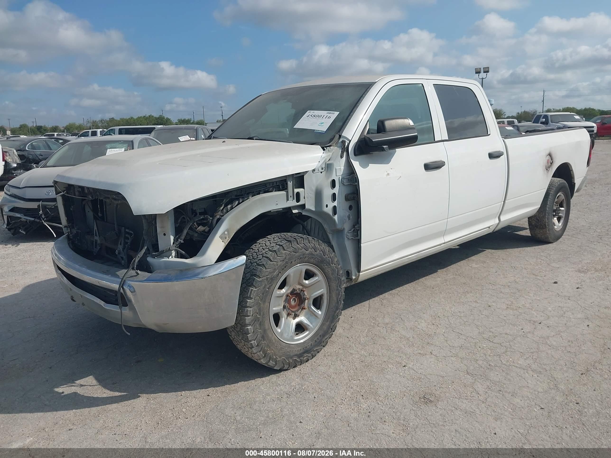2012 Ram 2500 St White vin: 3C6TD4HT9CG292746