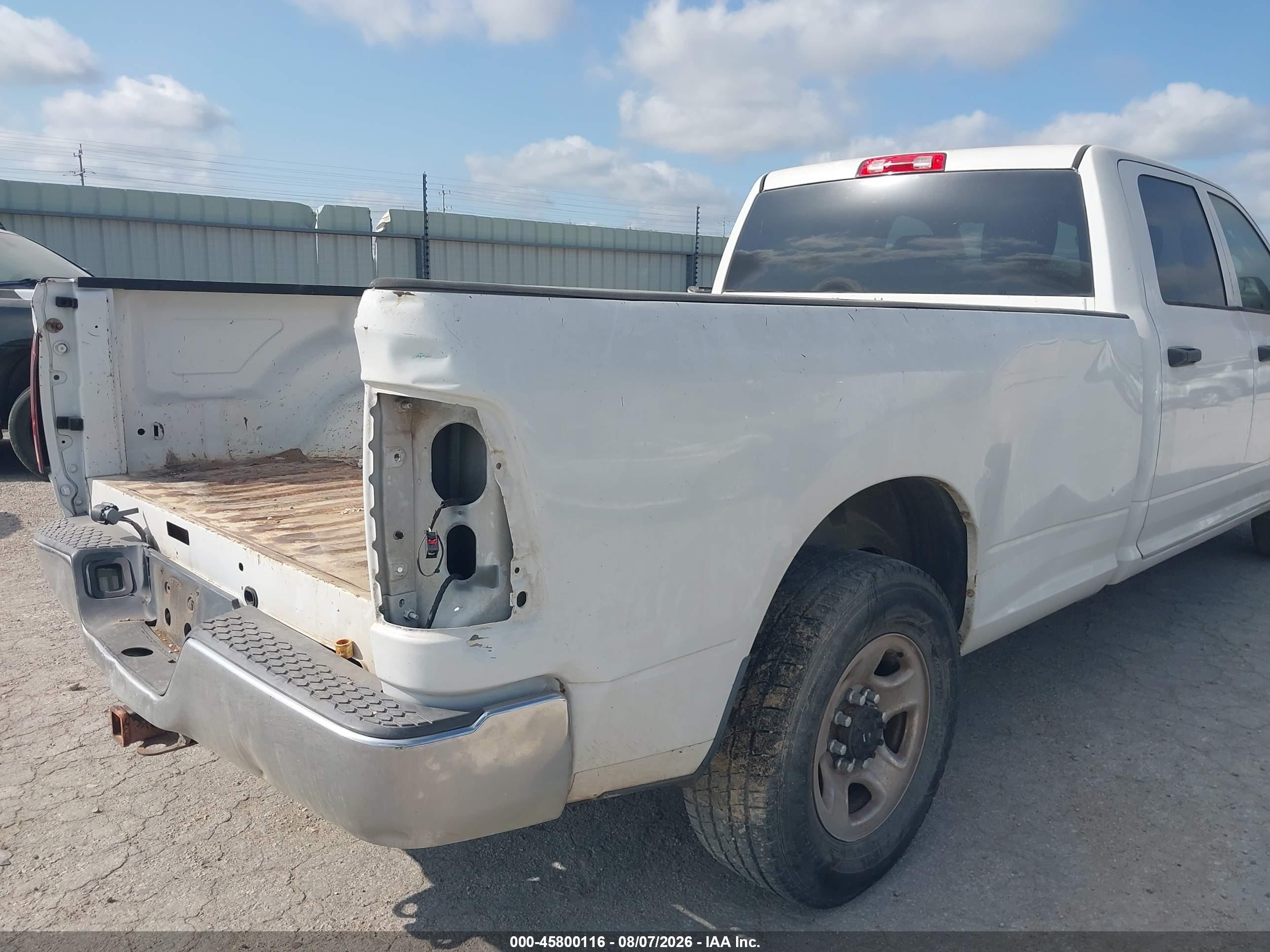 2012 Ram 2500 St White vin: 3C6TD4HT9CG292746
