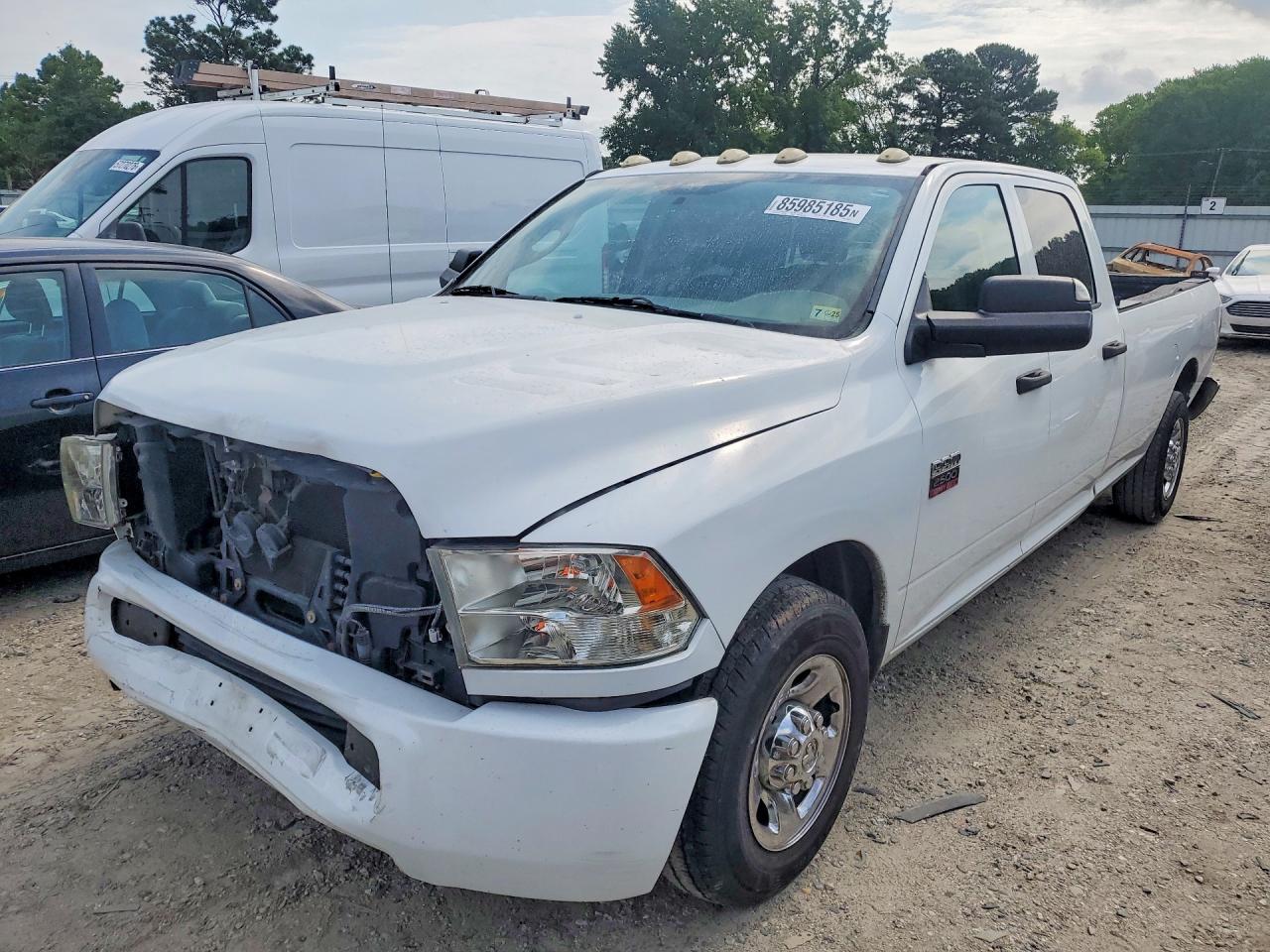 2012 Ram 2500 White vin: 3C6TD4HTXCG328959