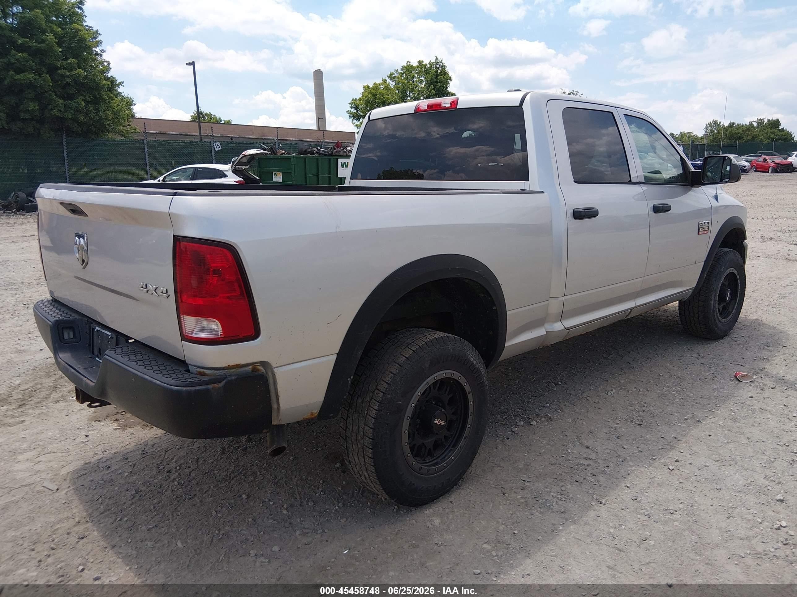 2012 Ram 2500 St Silver vin: 3C6TD5CT5CG291400
