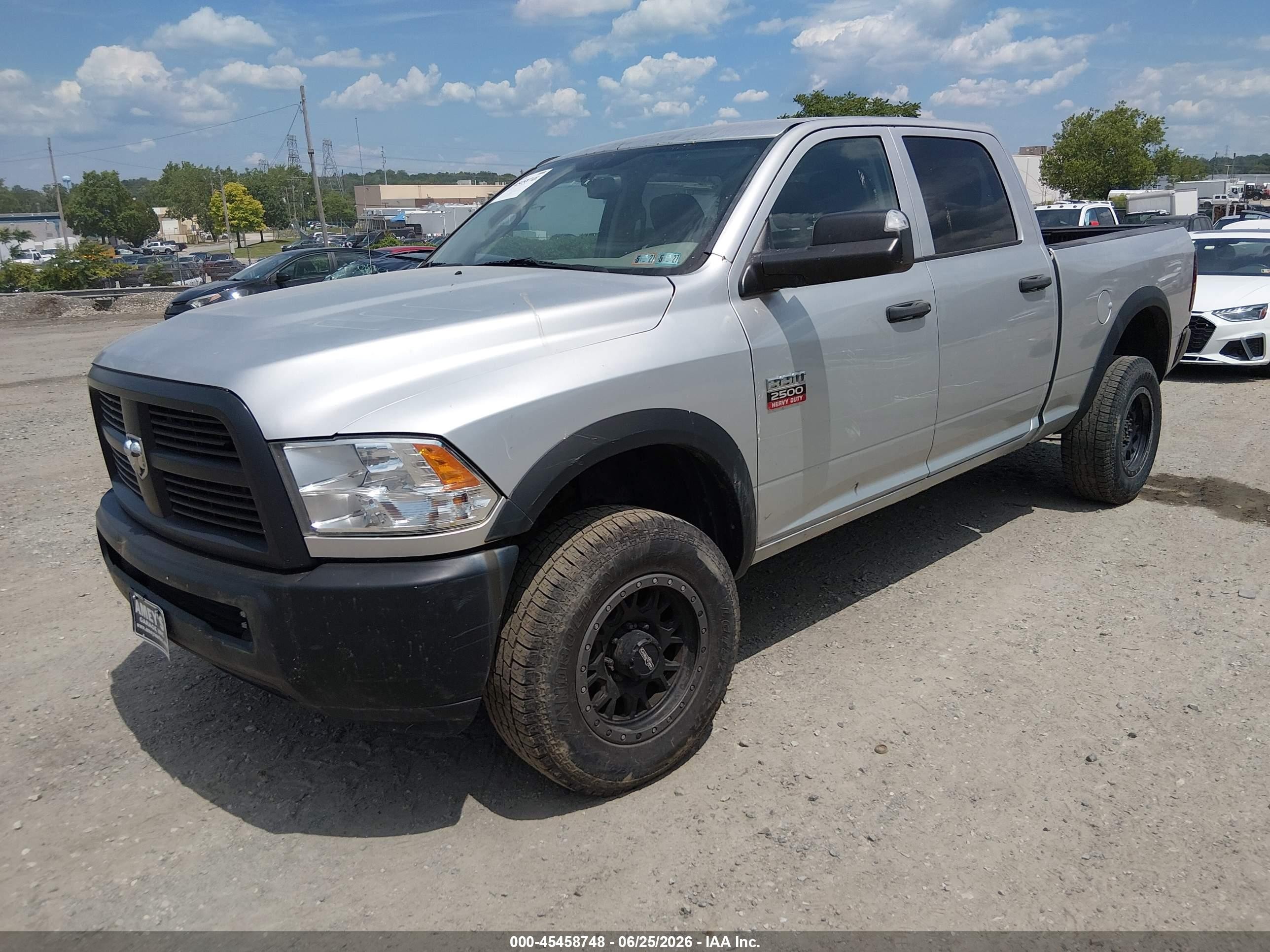 2012 Ram 2500 St Silver vin: 3C6TD5CT5CG291400