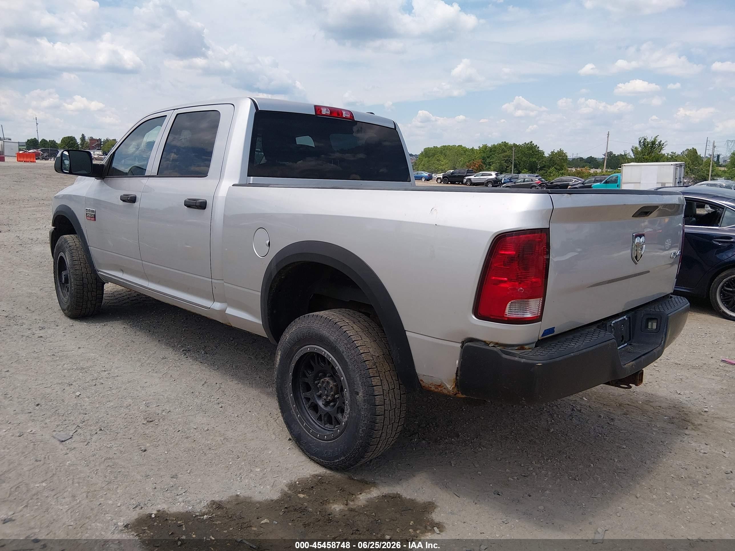 2012 Ram 2500 St Silver vin: 3C6TD5CT5CG291400