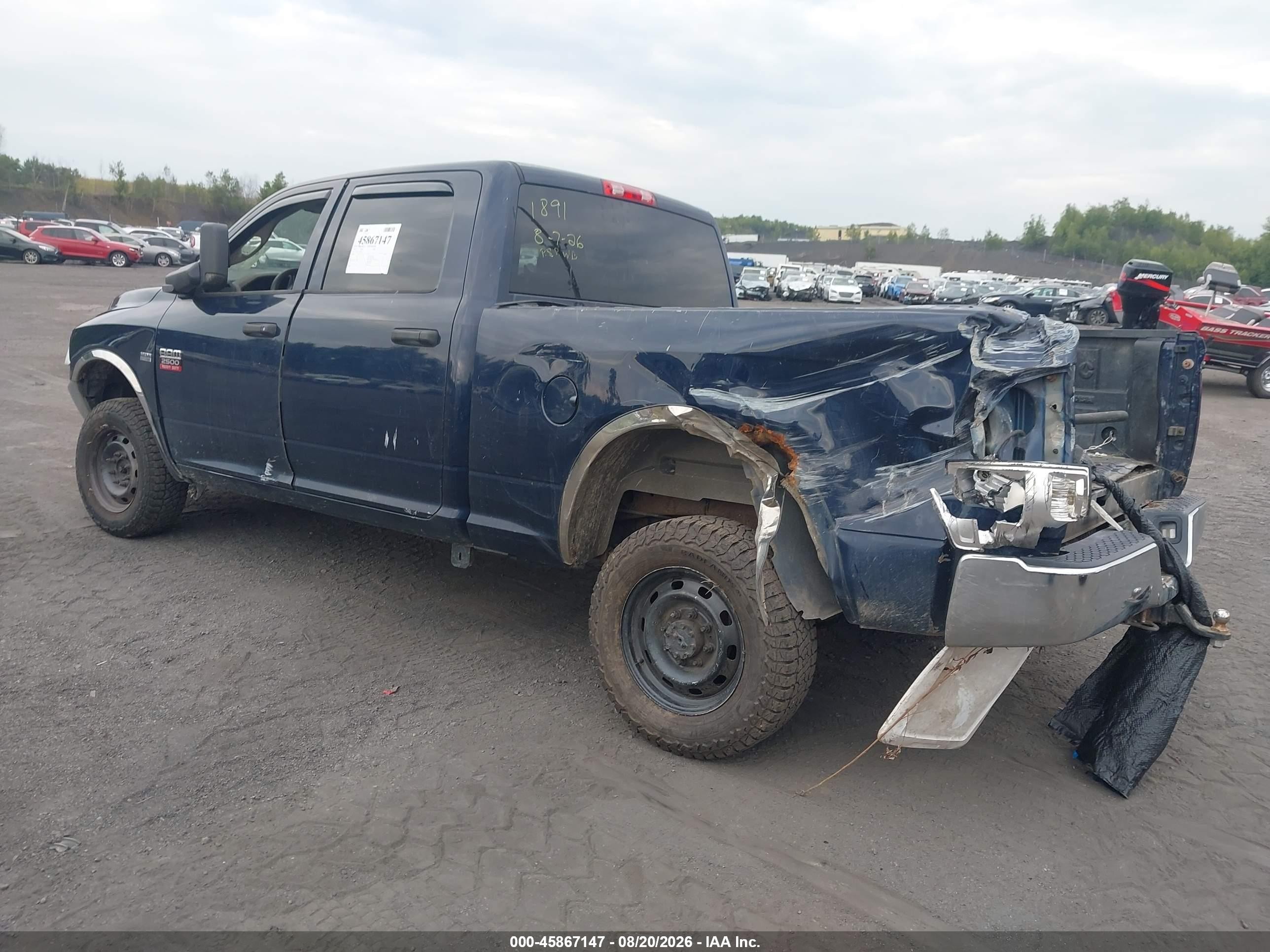 2012 Ram 2500 St Синий vin: 3C6TD5CT7CG238780