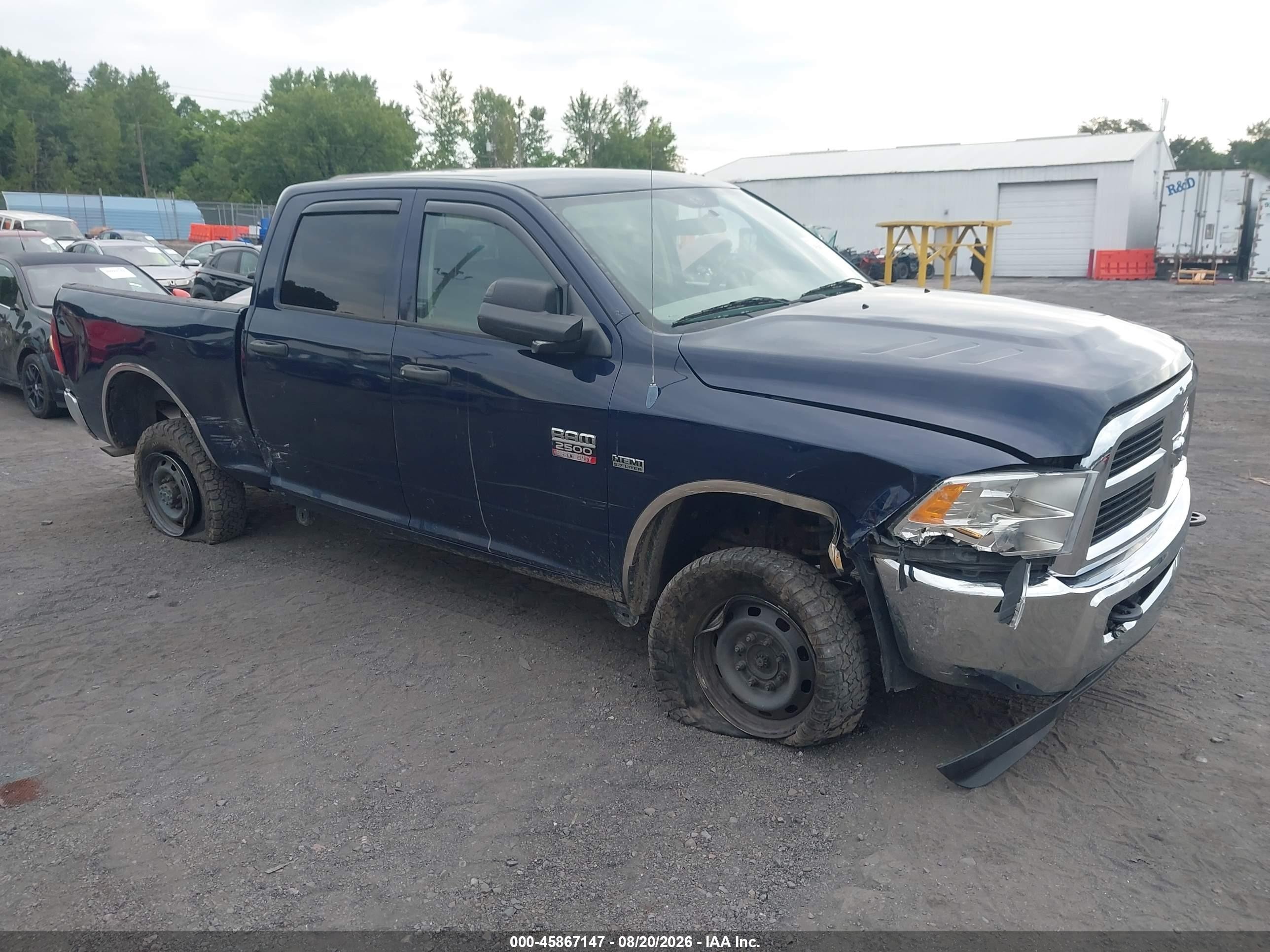 2012 Ram 2500 St Синий vin: 3C6TD5CT7CG238780