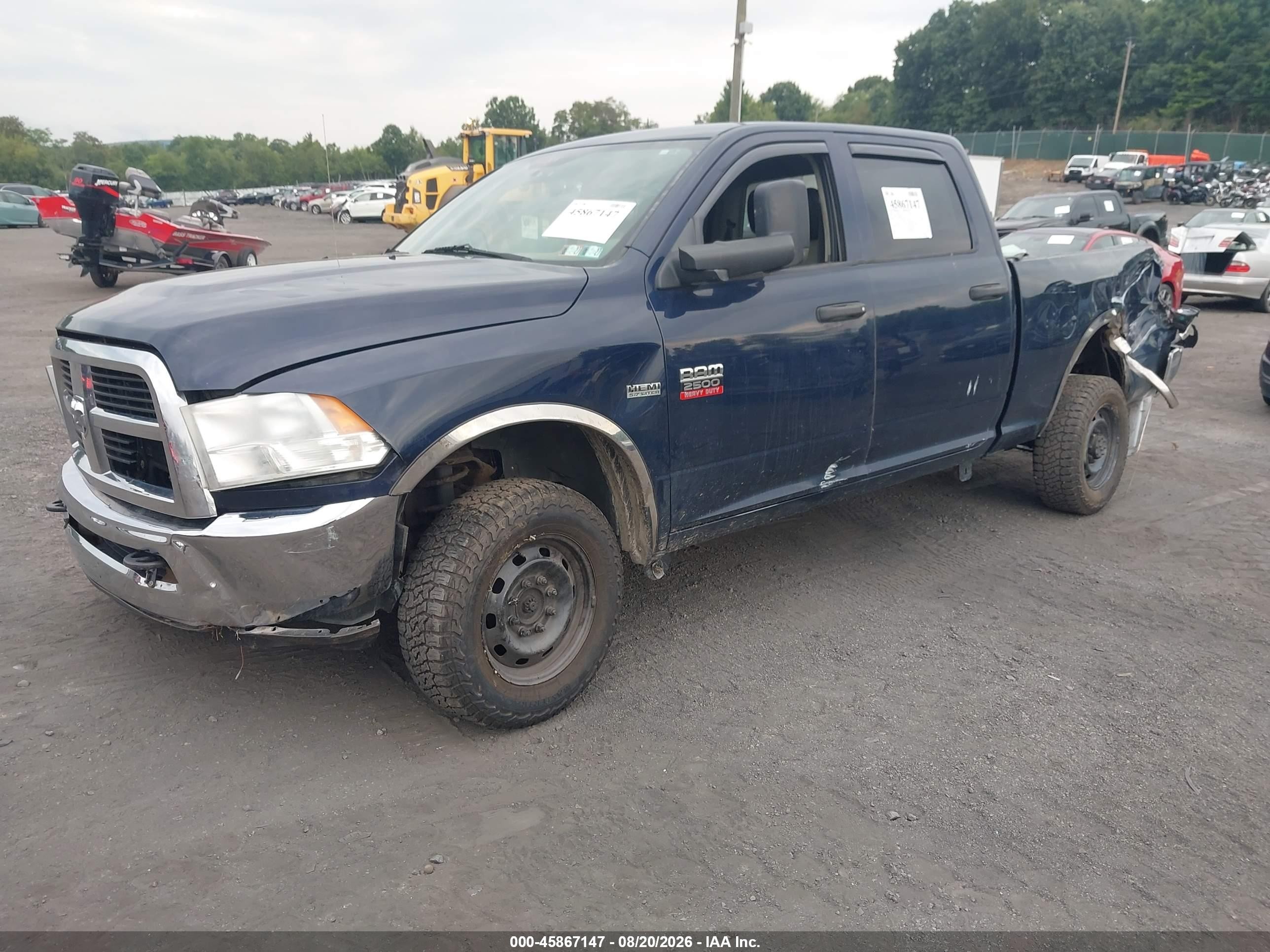 2012 Ram 2500 St Синий vin: 3C6TD5CT7CG238780