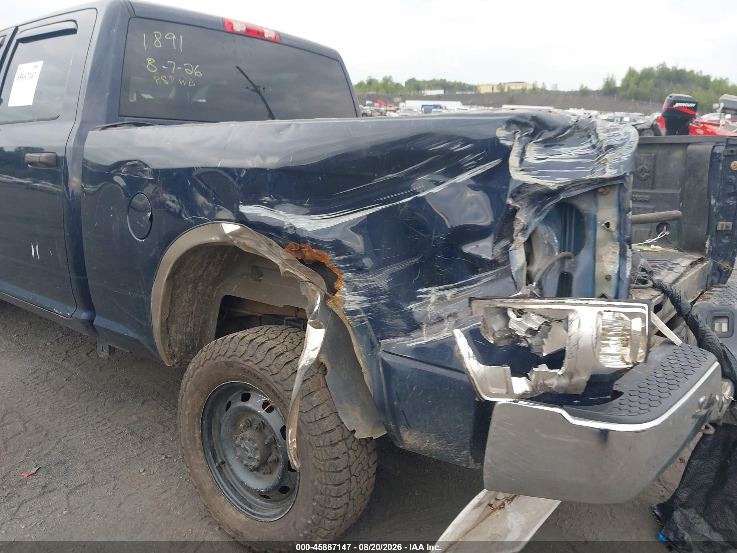 2012 Ram 2500 St Синий vin: 3C6TD5CT7CG238780