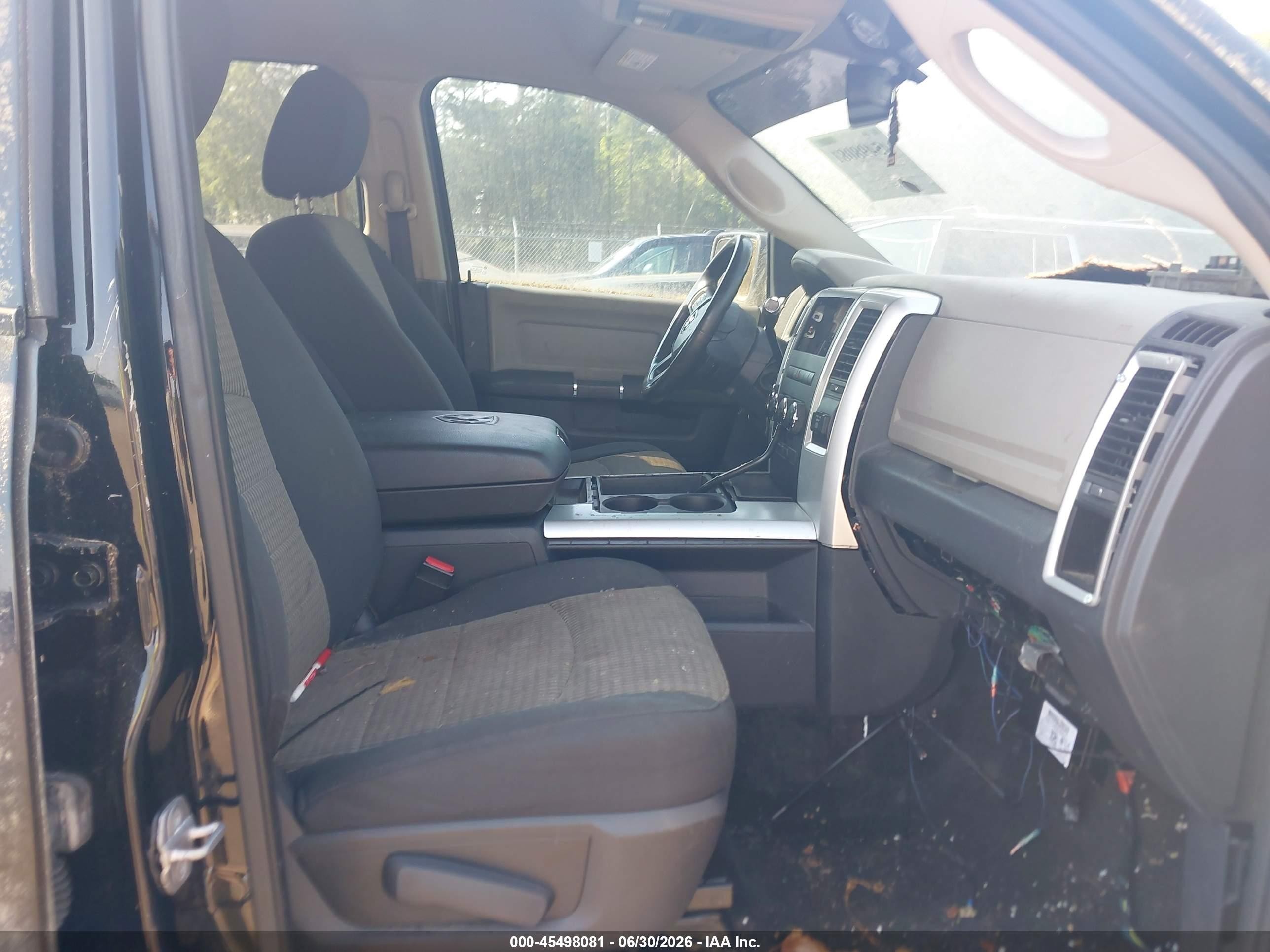 2012 Ram 2500 Big Horn Black vin: 3C6TD5DT8CG281524